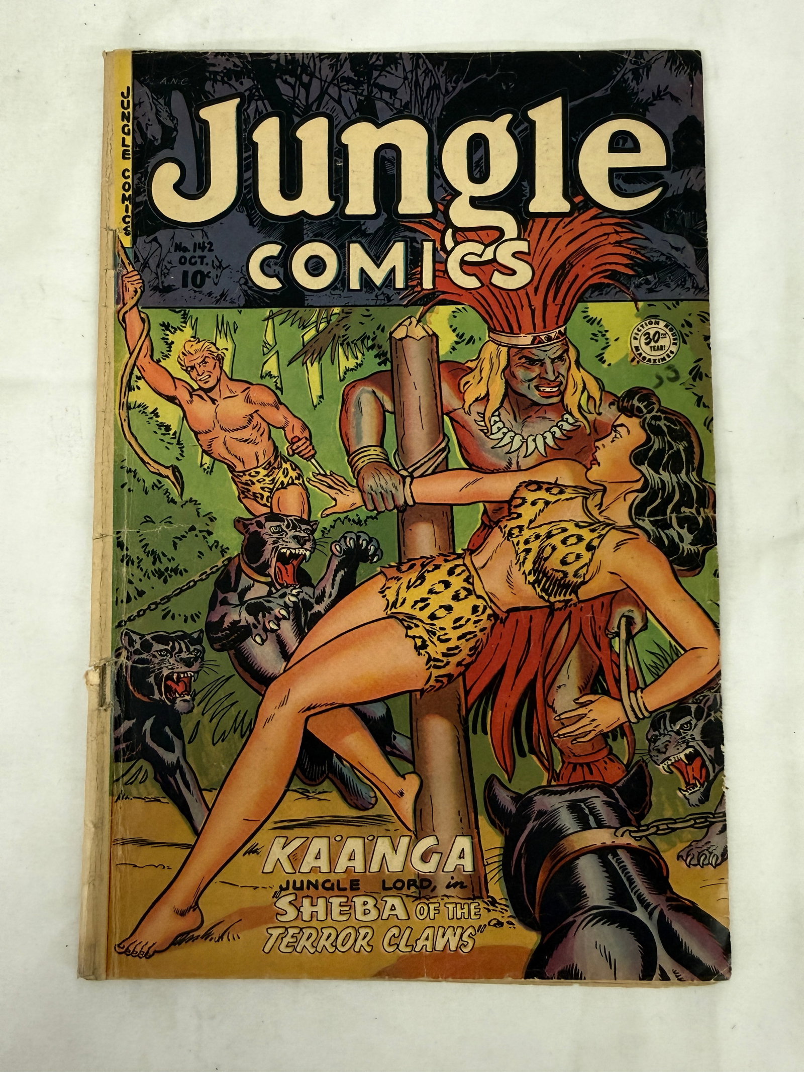 Jungle Comics No. 142 Oct 1951 Fiction House Ka'anga Jungle Lord Golden Age (1 of 3)