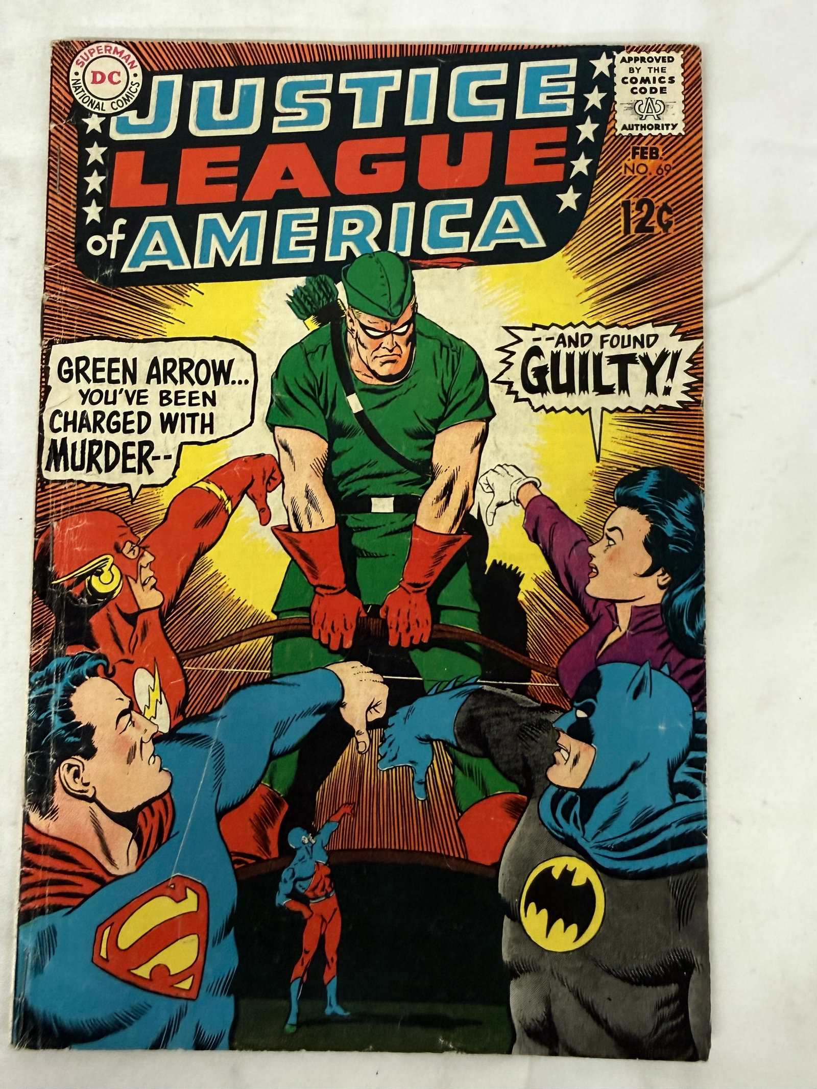 Justice League of America #69 DC Comics Silver Age 1969 Green Arrow (1 of 3)