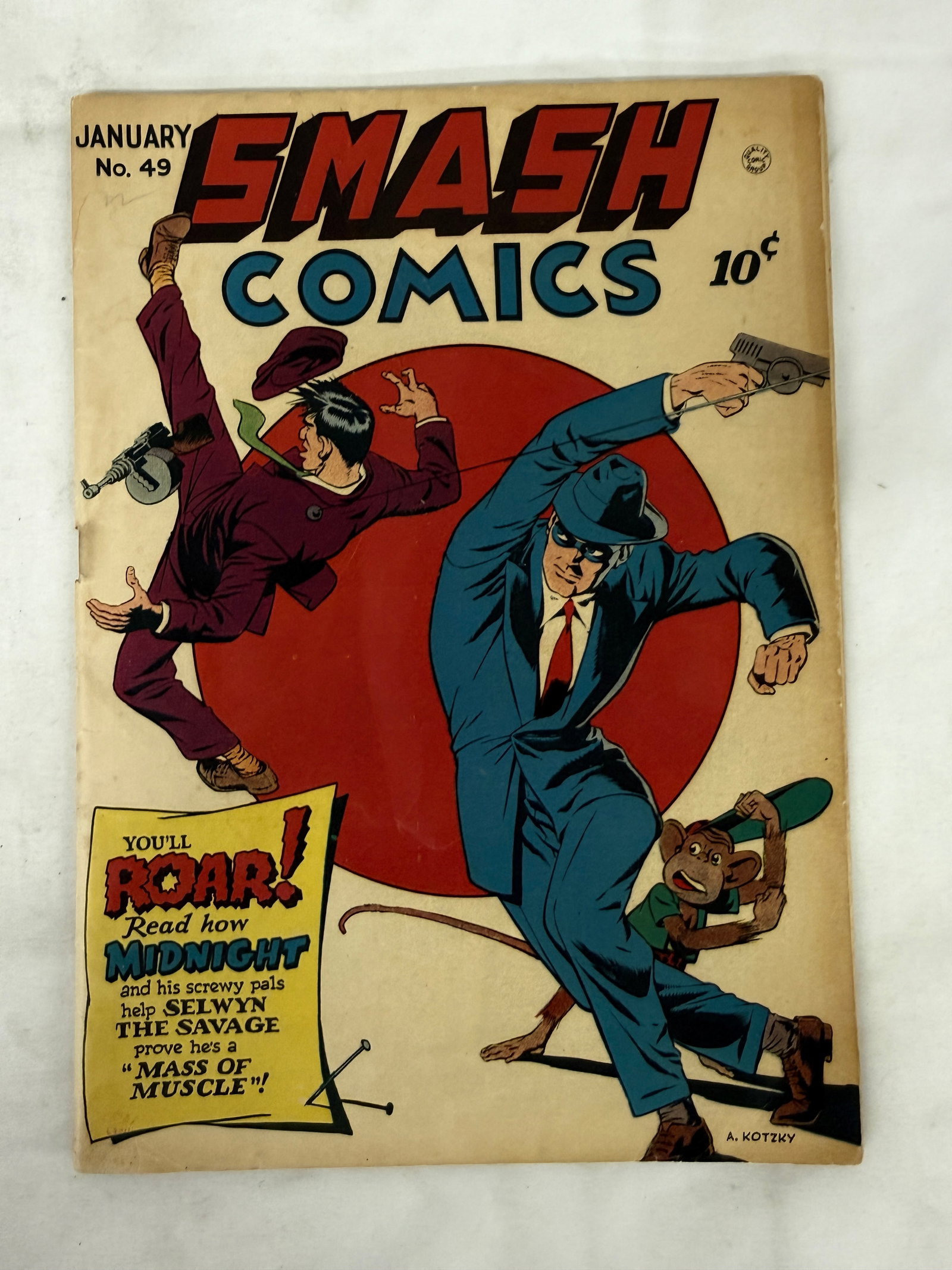Smash Comics #49 Quality Comics January 1944 Golden Age Midnight Cover (1 of 3)