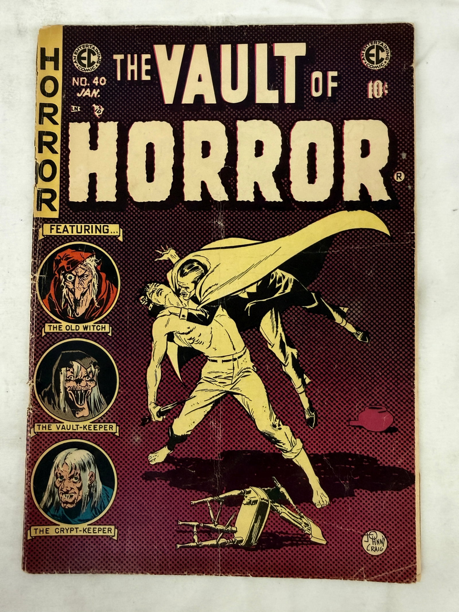 Vault of Horror EC Comics #40 Jan 1955 Golden Age Horror Comic (1 of 3)