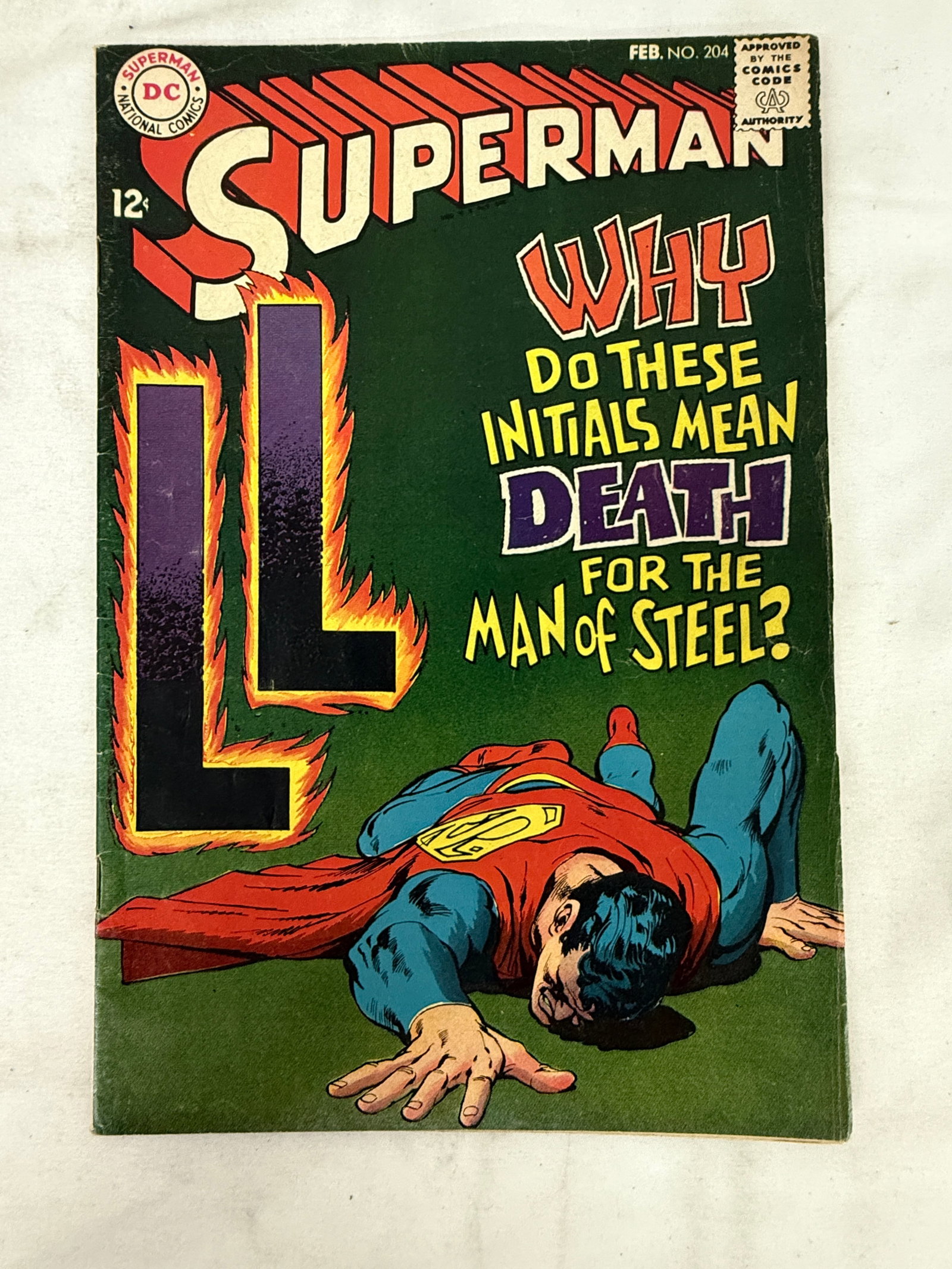 Superman DC Comics No. 204 Feb 1968 Silver Age Comic Book (1 of 3)