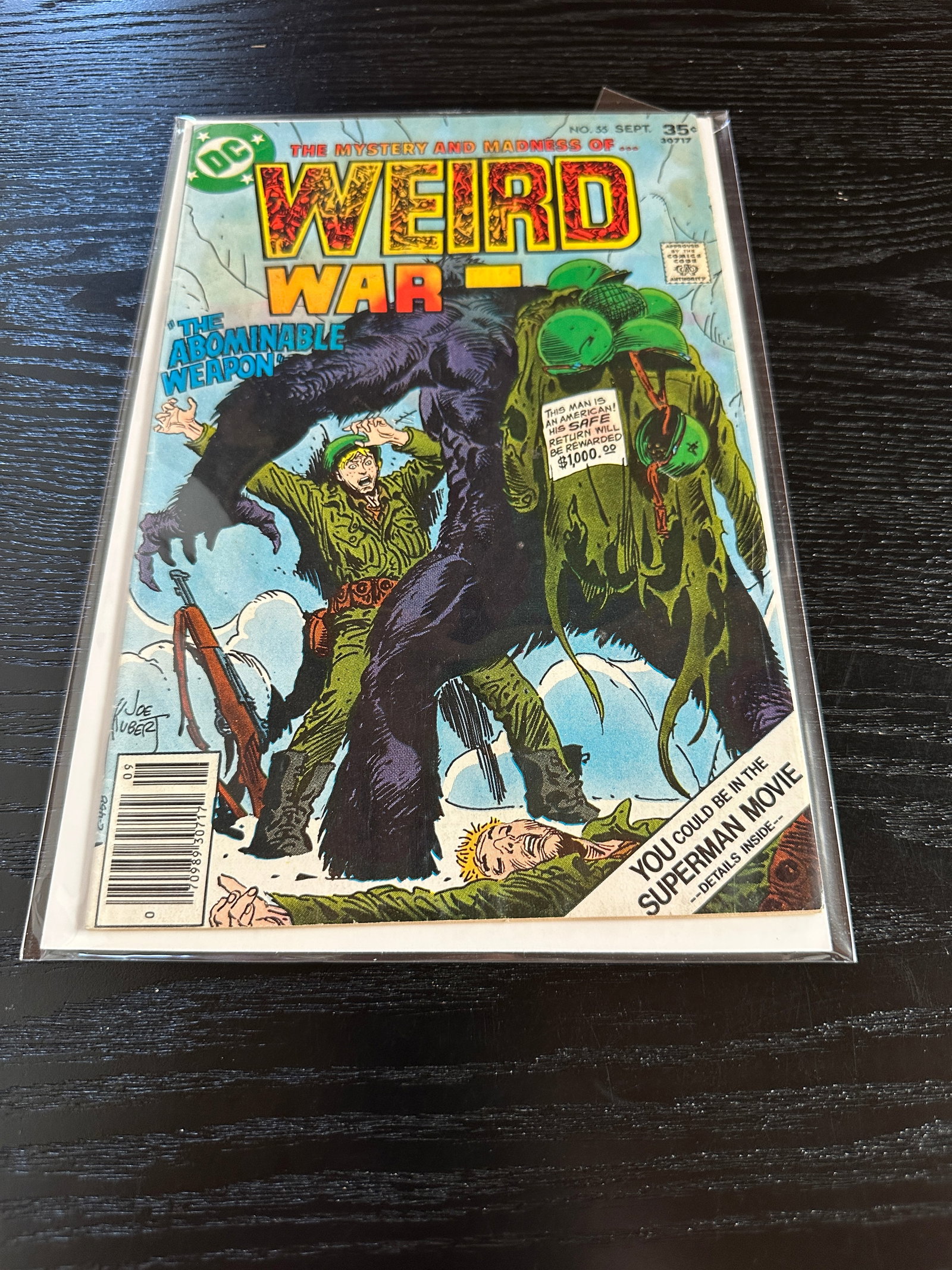 Weird War Tales #55 DC Comics 1977 Joe Kubert Cover VF/NM 8.5+ (1 of 2)