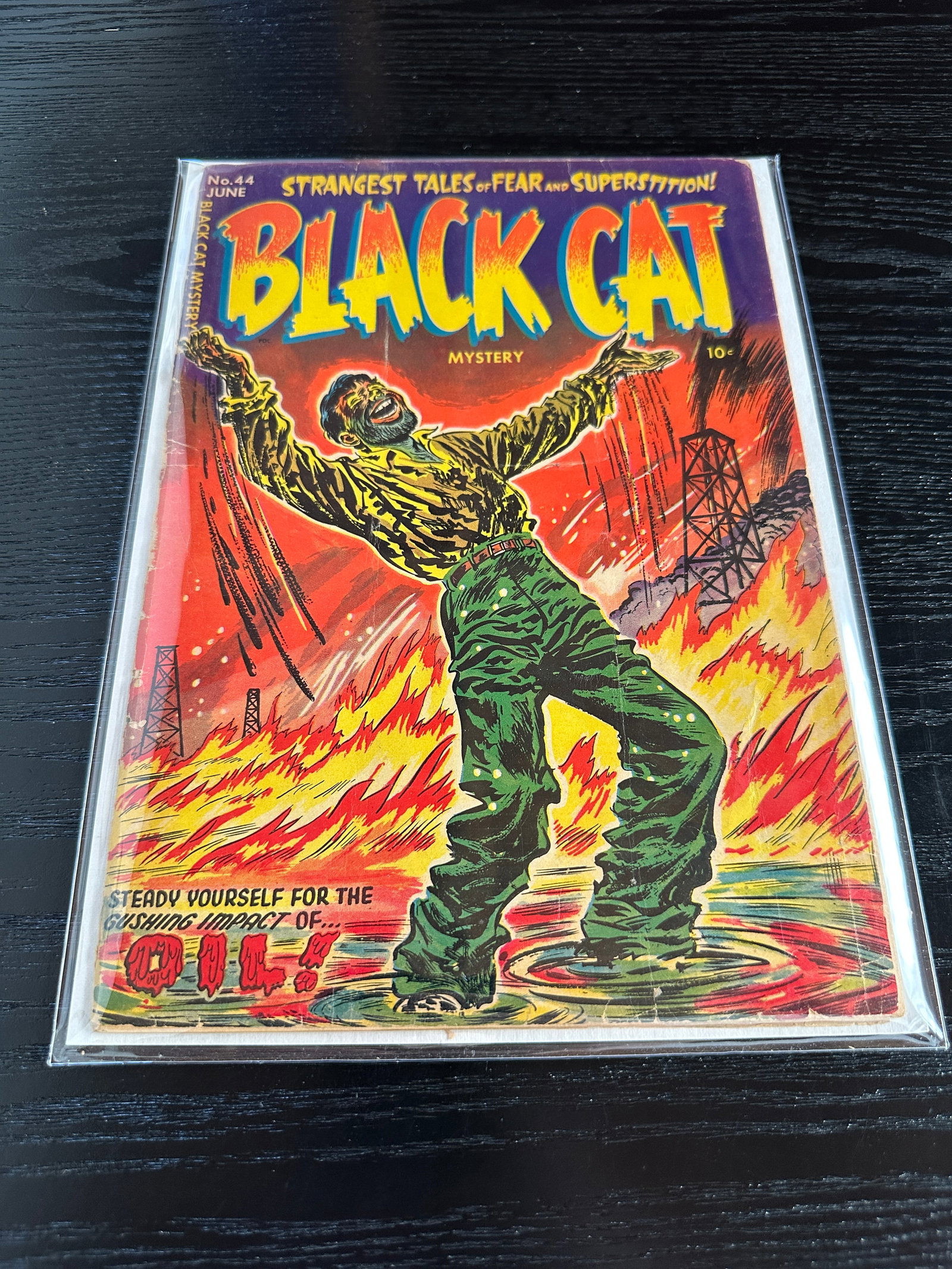 Black Cat Mystery #44 Harvey Comics 1953 Golden Age Horror Comic Book (1 of 2)