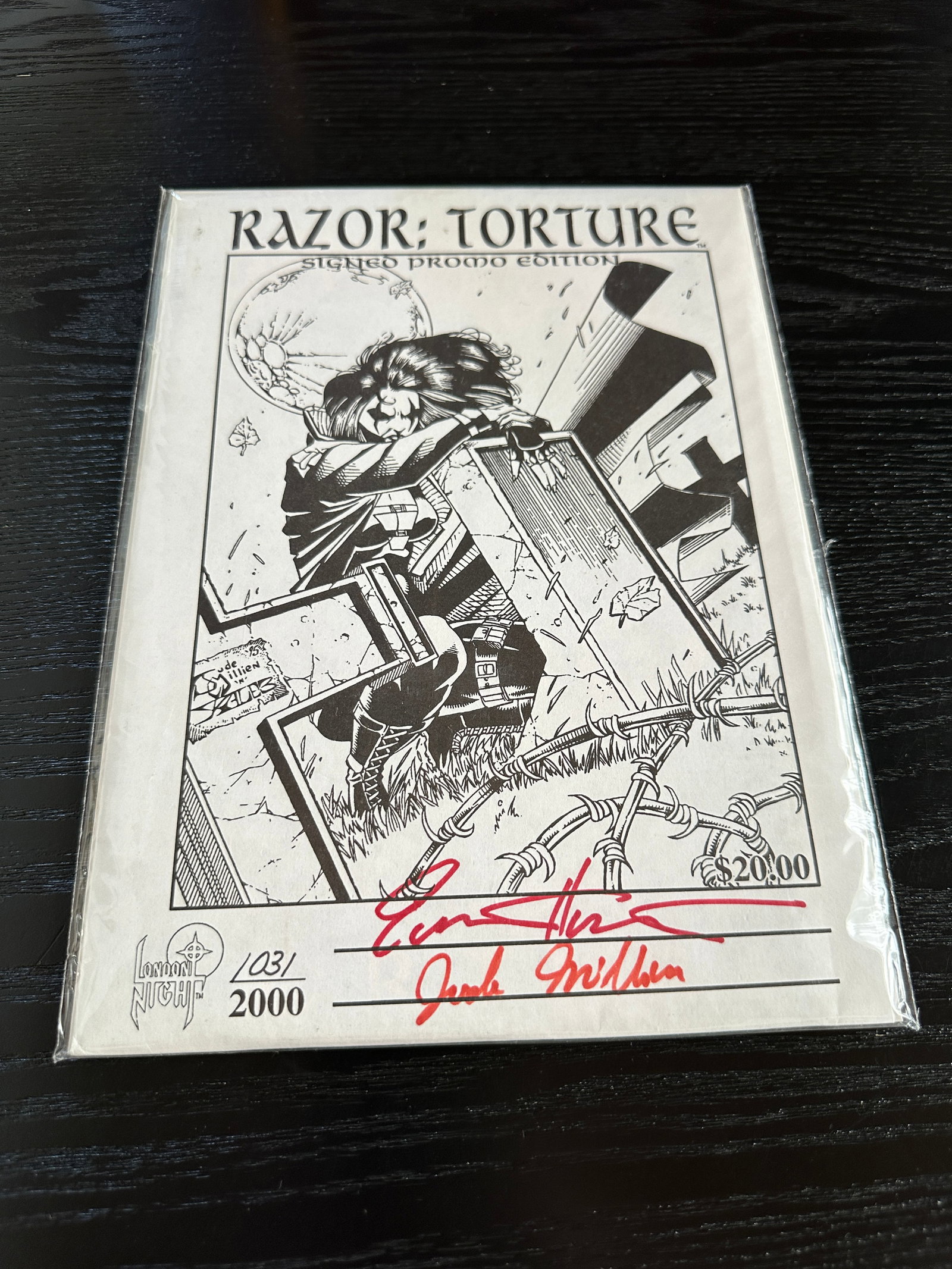 Razor: Torture London Night Signed Promo Edition Comic #03/2000 (1 of 2)