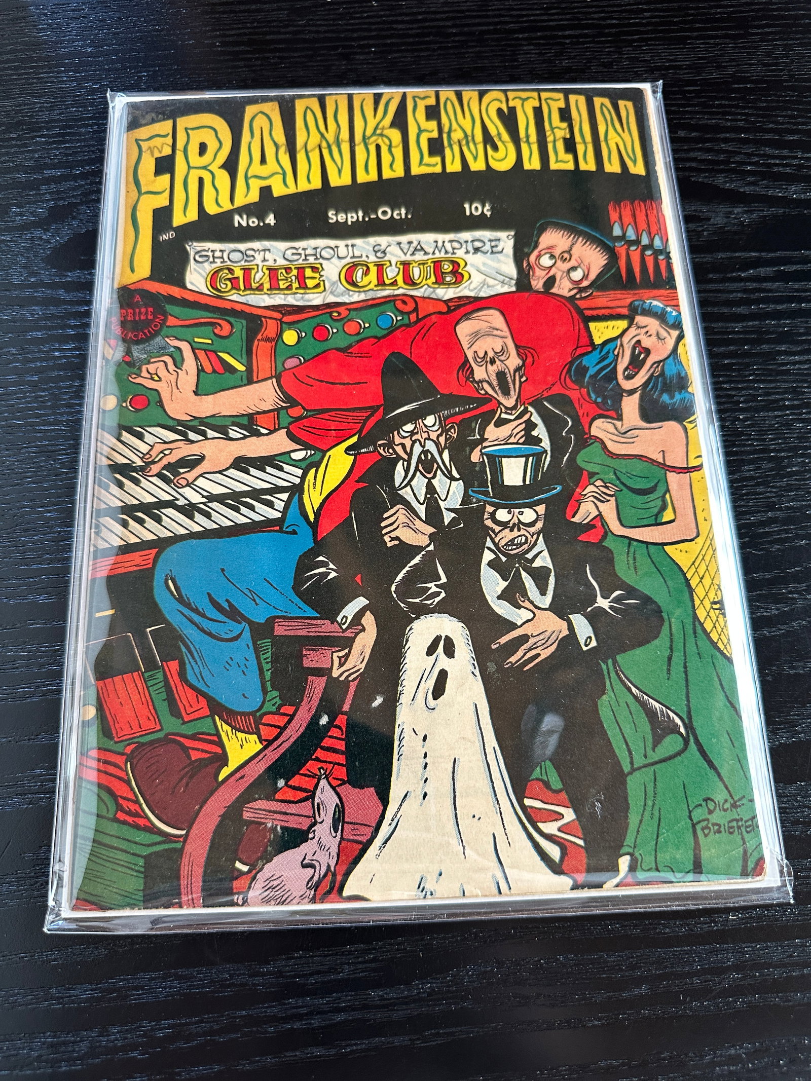 Frankenstein Comic Book No. 4 Sept-Oct Ghost Ghoul & Vampire Glee Club Prize: Frankenstein Comic Book No. 4 Sept-Oct Ghost Ghoul & Vampire Glee Club Prize