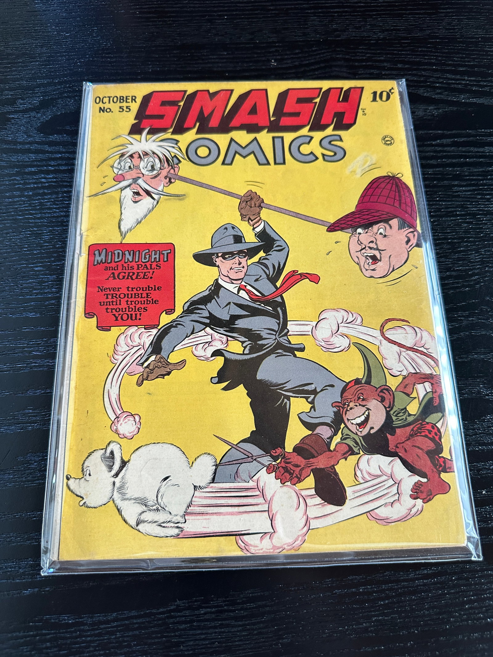 Smash Comics #55 Quality Comics 1944 Golden Age Midnight Cover (1 of 2)