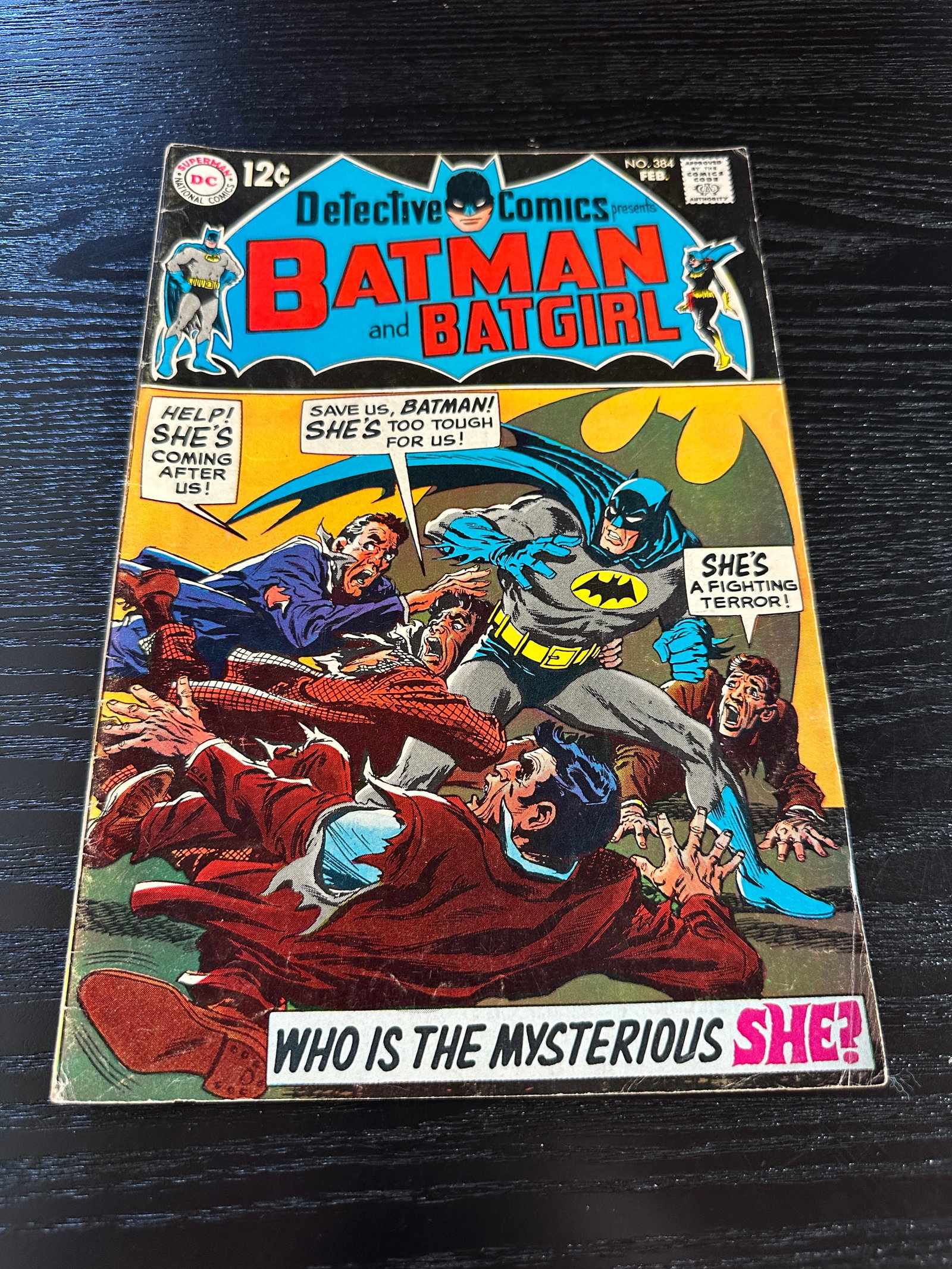 Detective Comics #384 Batman Batgirl DC Silver Age Comic Book 1969 (1 of 2)