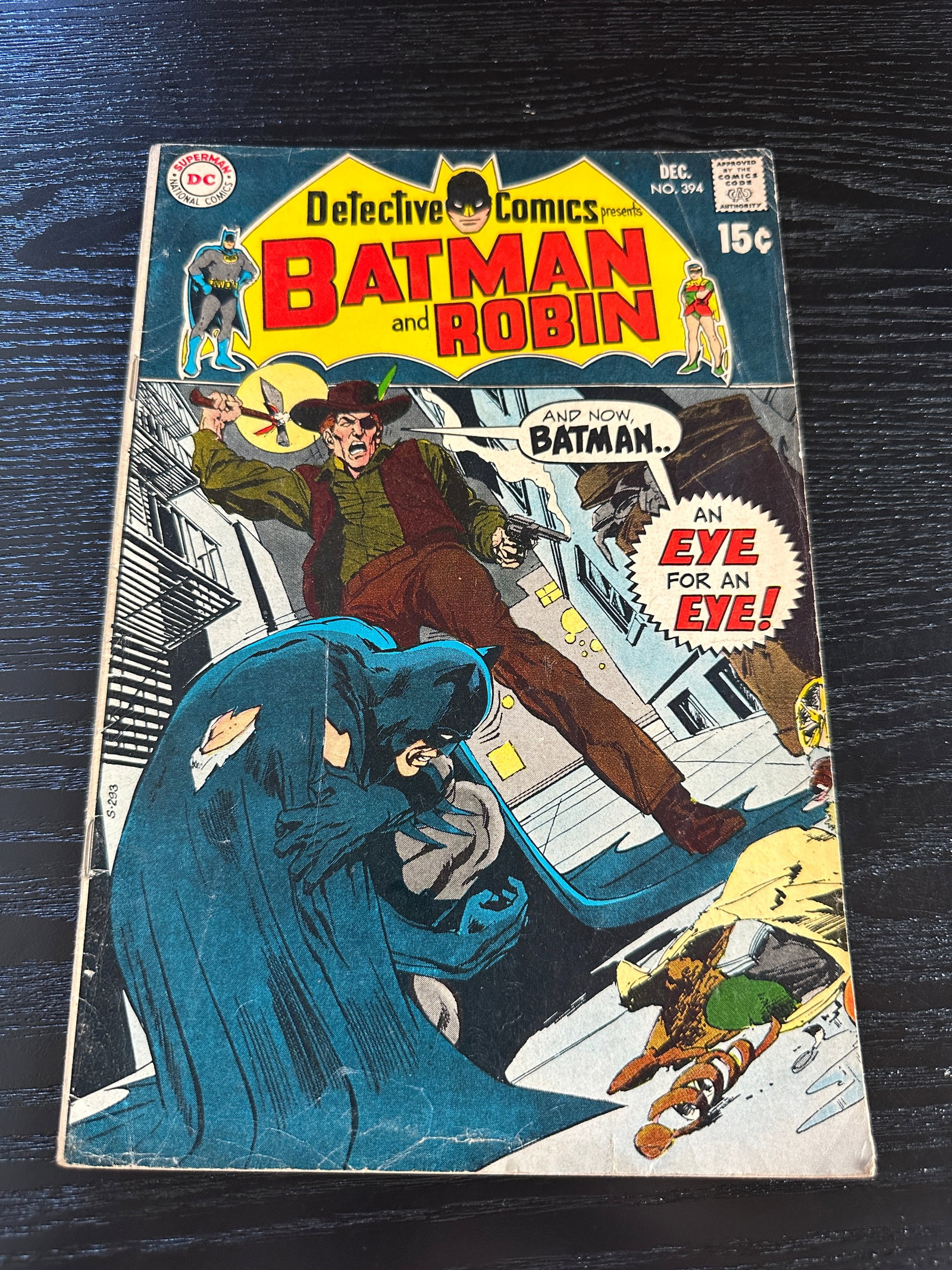 Detective Comics #394 Batman and Robin DC Comic Book December 1969 (1 of 2)