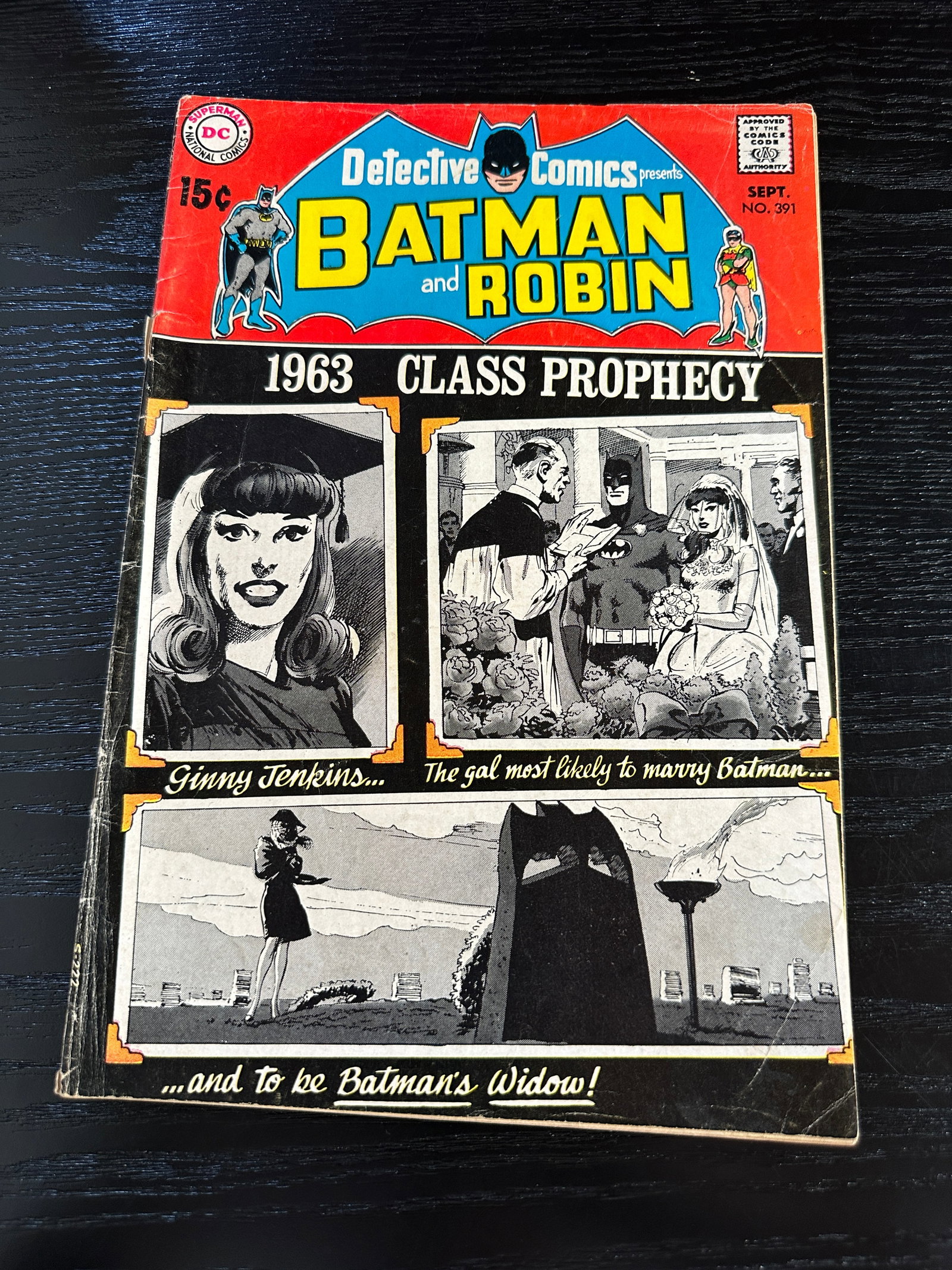 Detective Comics #391 Batman & Robin DC Silver Age Comic Sept 1969 (1 of 2)