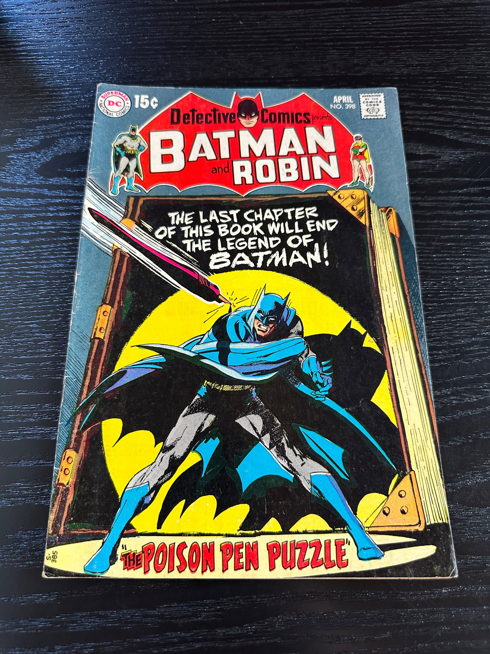 Detective Comics #398 Batman and Robin DC Comics Silver Age April 1970 (1 of 2)