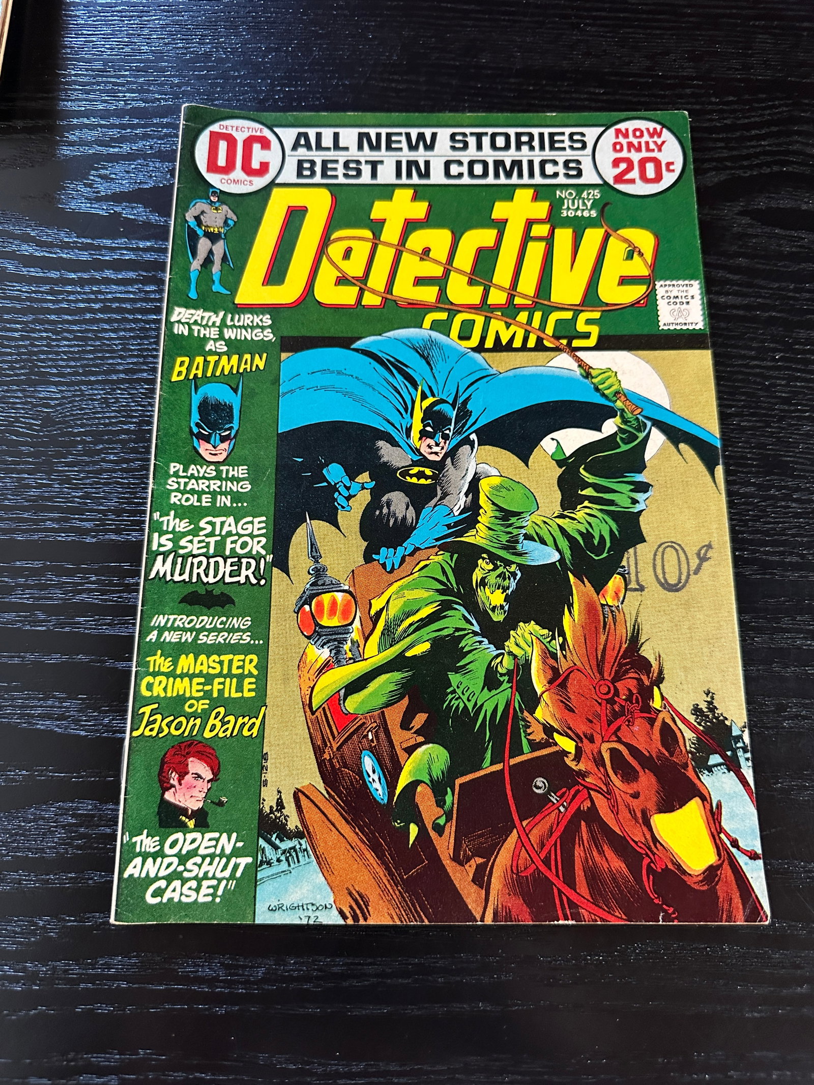 Batman Detective Comics #425 DC Bronze Age Comic Book 1972 Wrightson Cover (1 of 2)