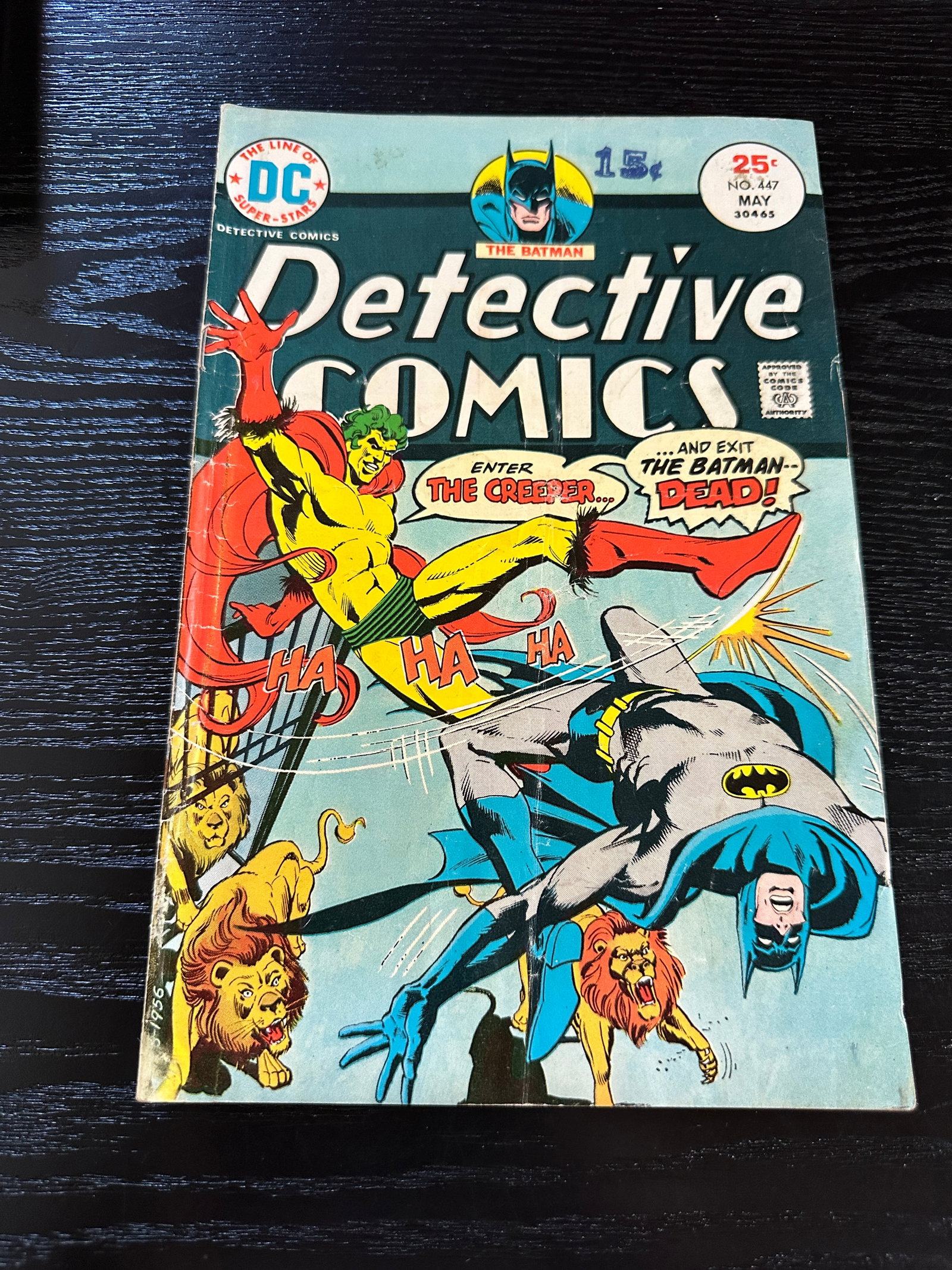 Batman Detective Comics #447 DC 1975 Enter The Creeper Silver Age Comic (1 of 2)