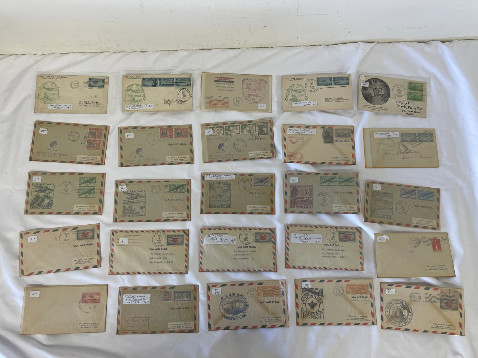 Vintage Air Mail Ephemera Collection Lot (1 of 6)