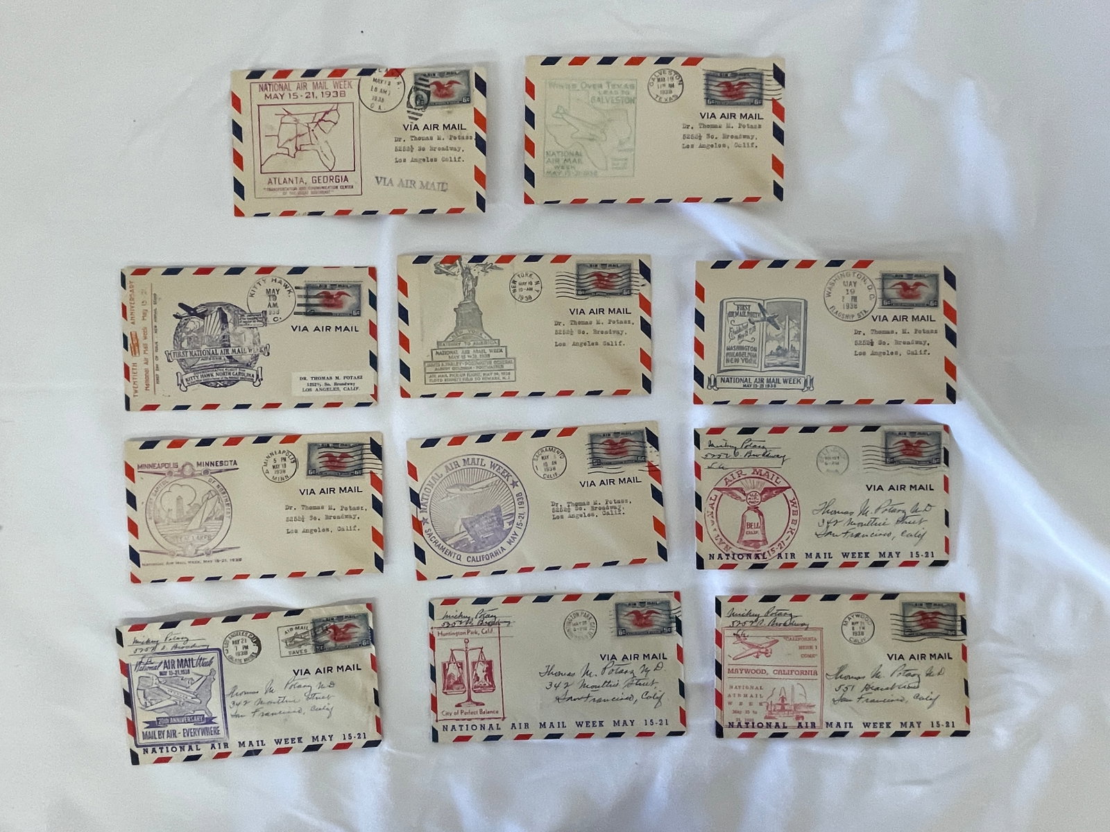 Vintage Air Mail Ephemera Collection Lot (1 of 7)
