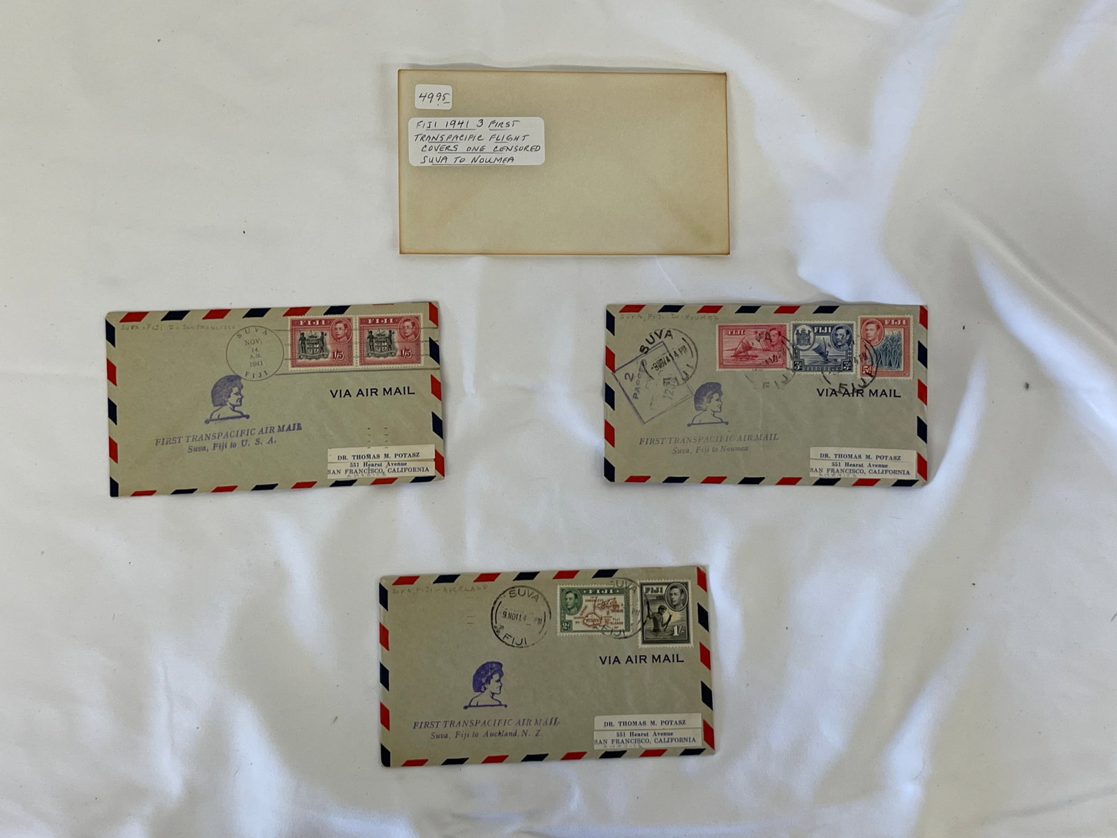 Vintage Air Mail Ephemera Collection Lot (1 of 6)