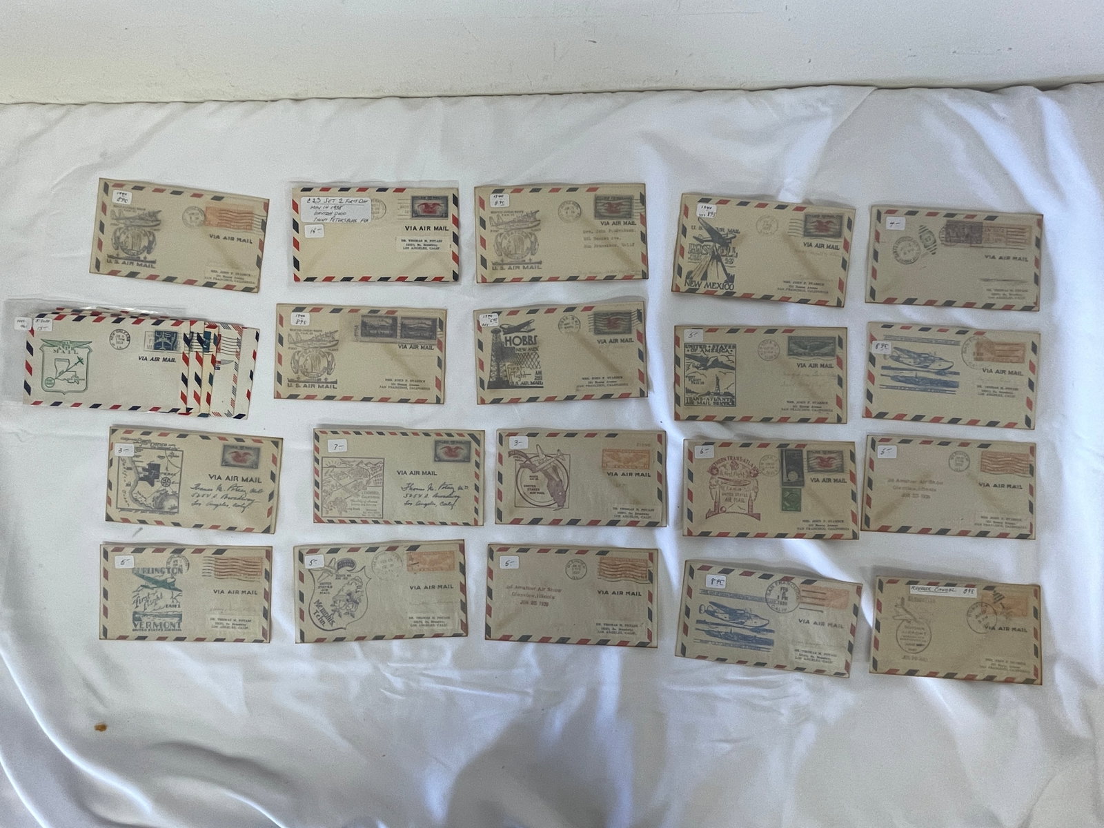 Vintage Air Mail Ephemera Collection Lot (1 of 8)