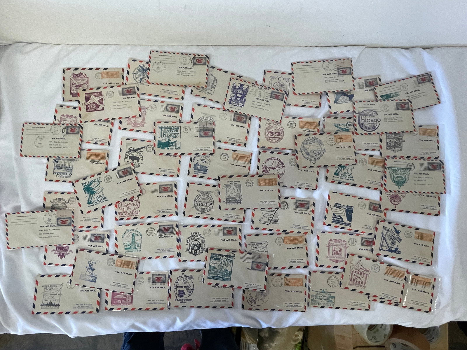 Vintage Air Mail Ephemera Collection Lot (1 of 7)