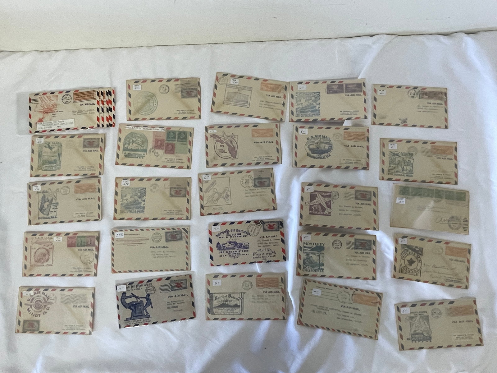 Vintage Air Mail Ephemera Collection Lot (1 of 5)