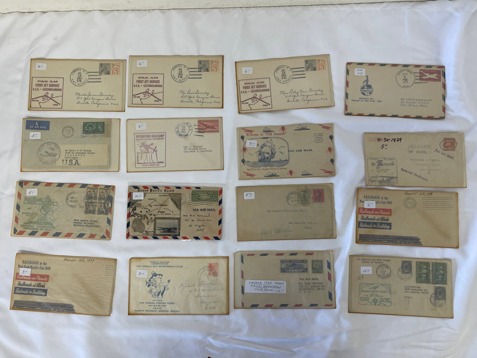 Vintage Air Mail Ephemera Collection Lot (1 of 4)