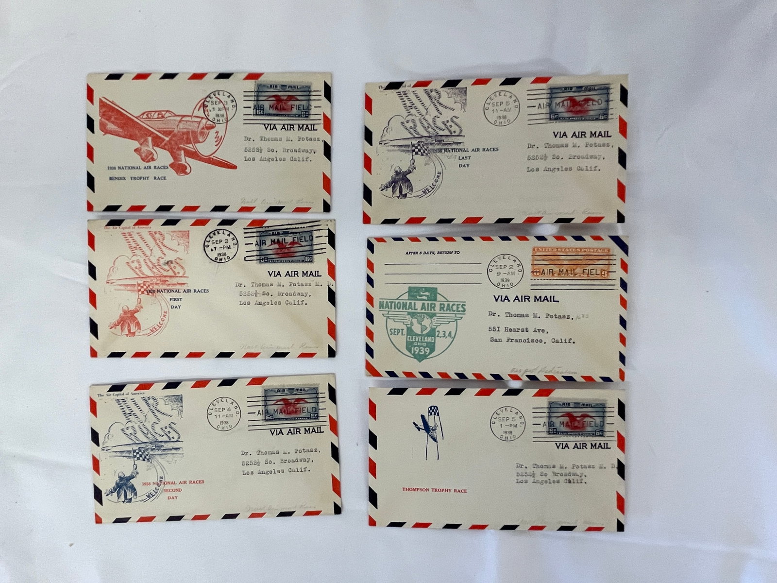 Vintage Air Mail Ephemera Collection Lot (1 of 5)