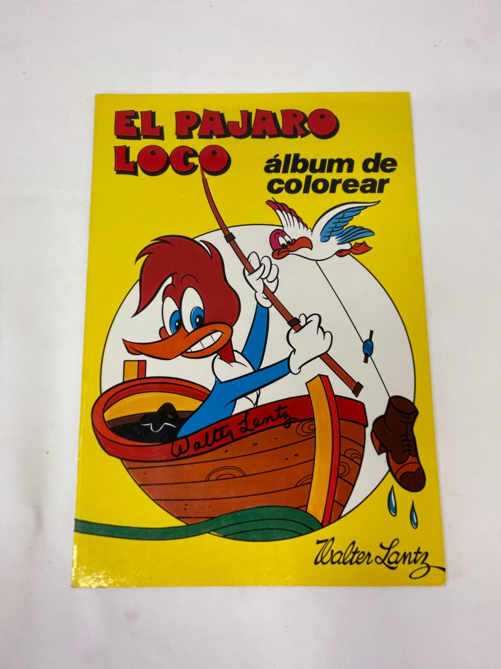 Woody Woodpecker El Pajaro Loco Walter Lantz Spanish Coloring Book 1982 (1 of 4)