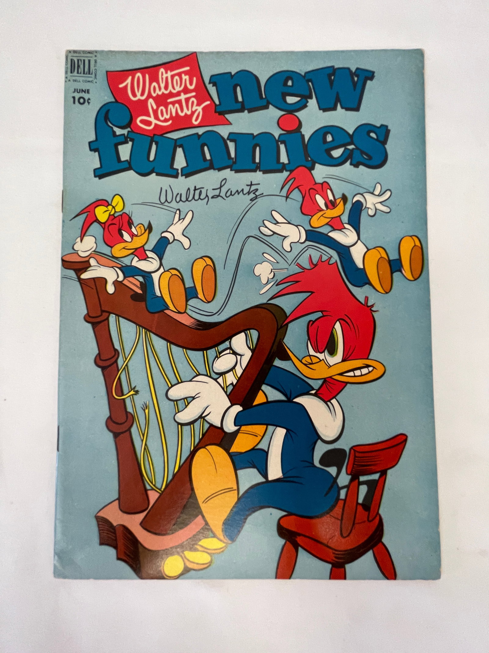 Walter Lantz New Funnies #184 Dell Comics 1952 Signed Woody Woodpecker (1 of 4)