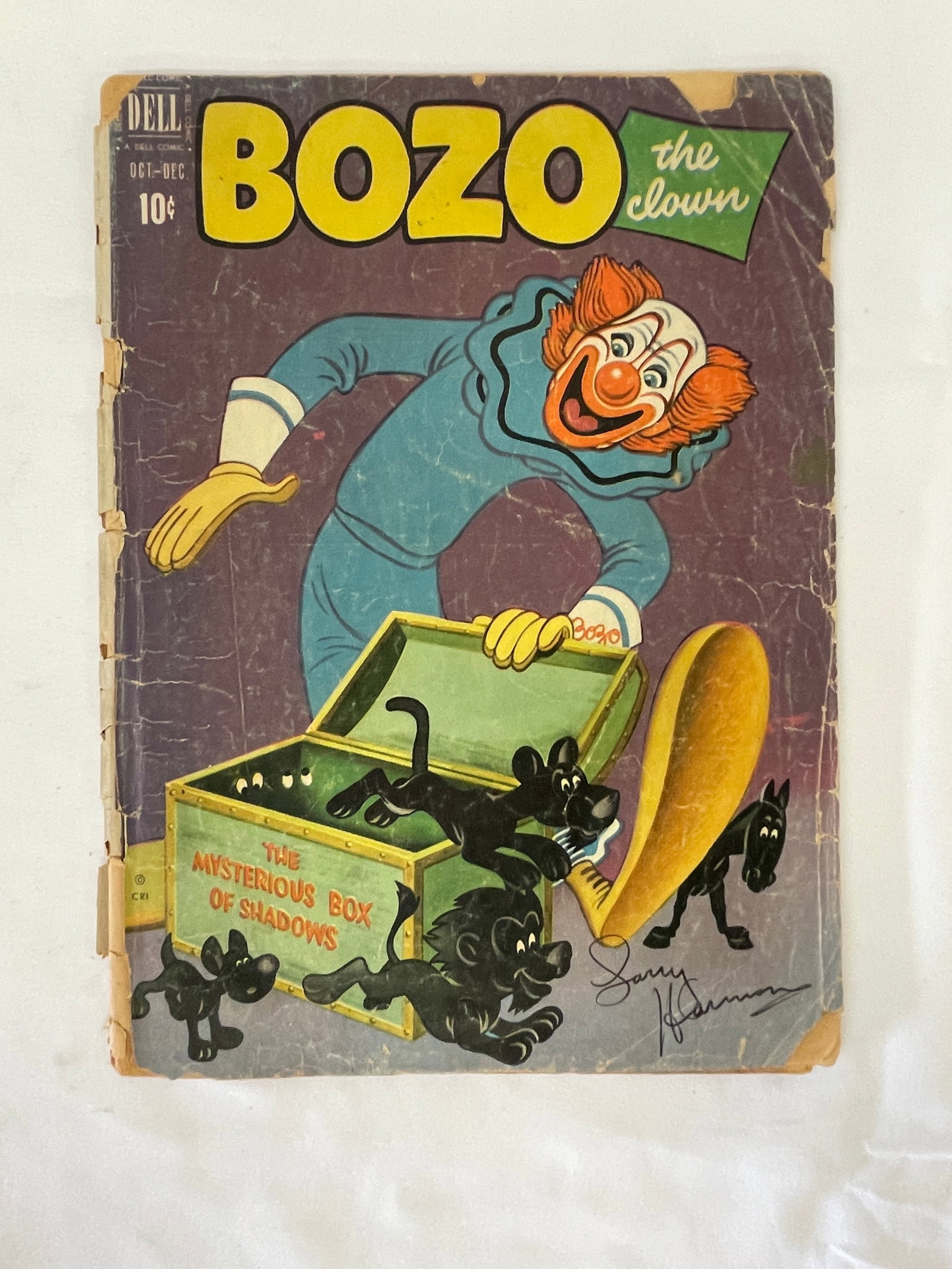 Bozo the Clown Dell Comic No. 3 Oct-Dec 1951 Signed Larry Harmon (1 of 4)