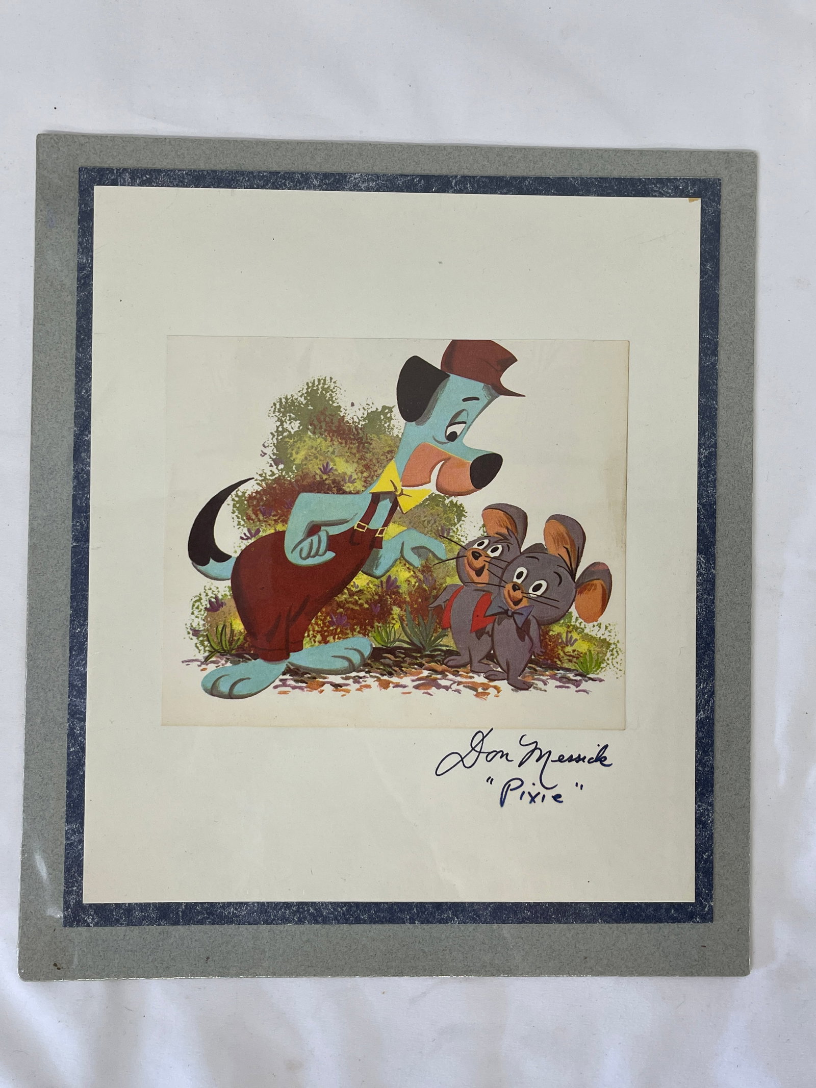 Don Messick Signed Pixie & Dixie Hanna-Barbera Lithograph Print Autograph (1 of 4)