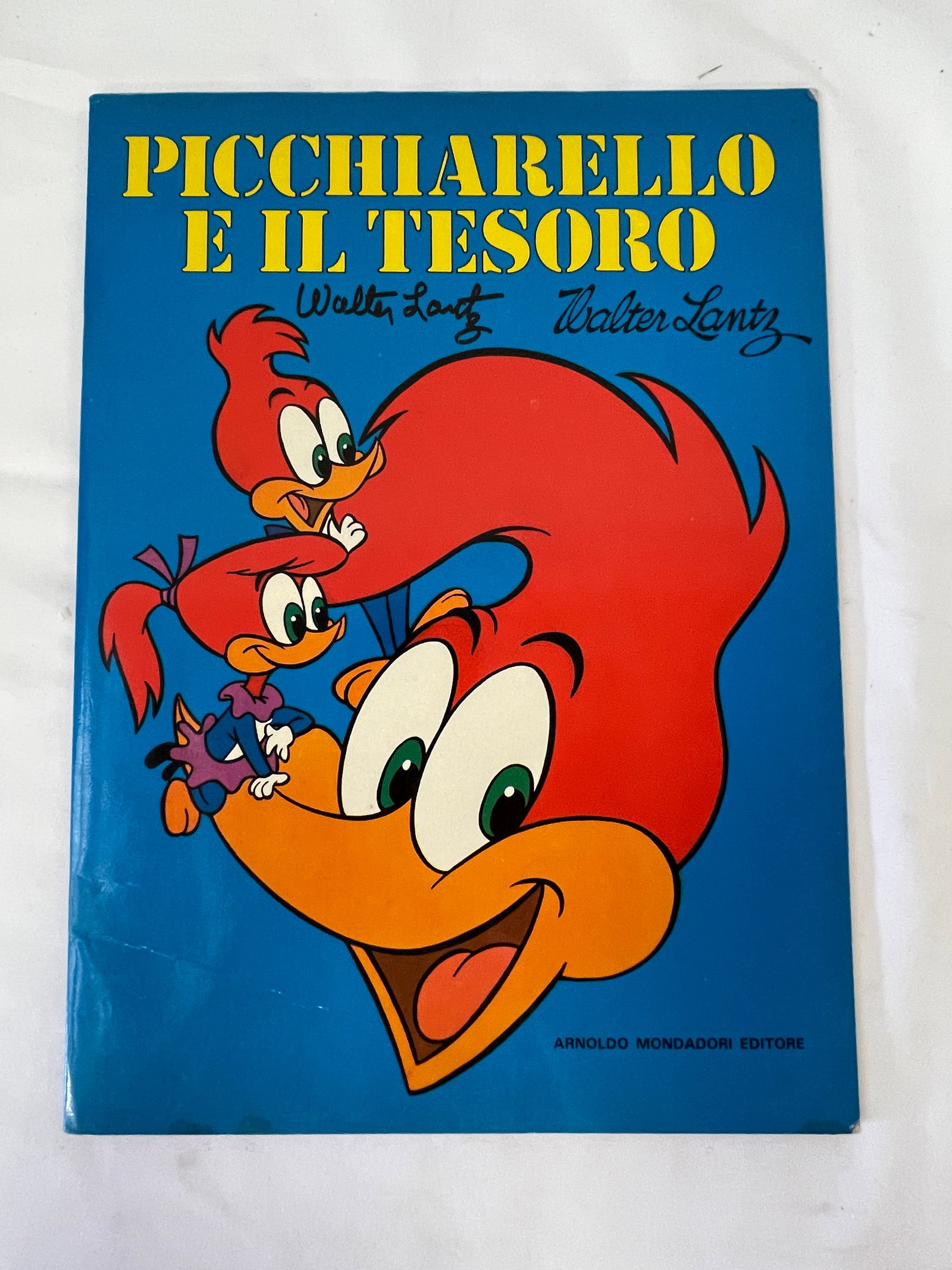 Woody Woodpecker Walter Lantz Signed Italian Book Picchiarello E Il Tesoro 1976 (1 of 4)