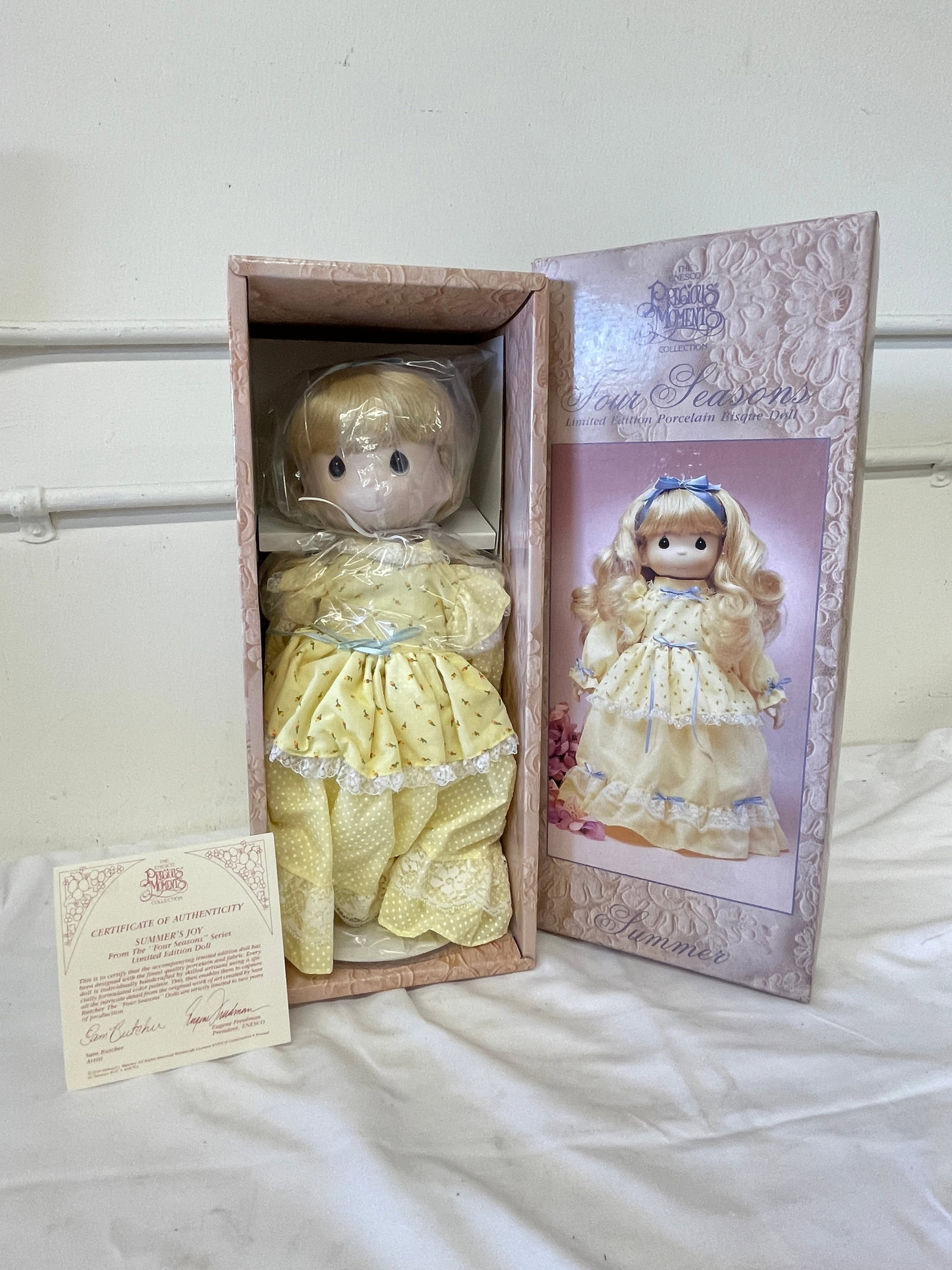 Precious Moments Four Seasons Summer's Joy Limited Edition Porcelain Bisque Doll (1 of 5)