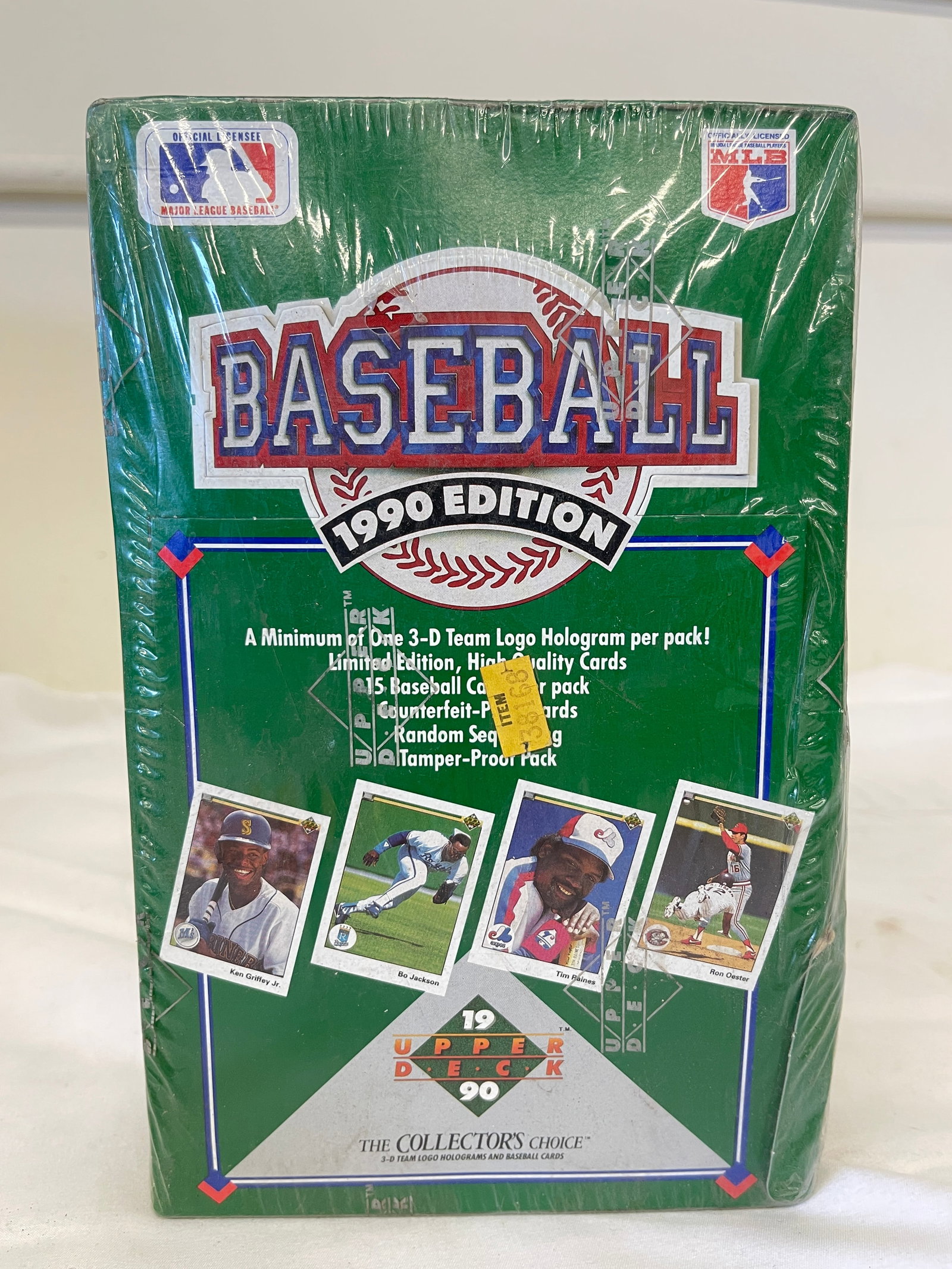 1990 Upper Deck Baseball 1990 Edition Factory Sealed Hobby Box Ken Griffey Jr (1 of 3)