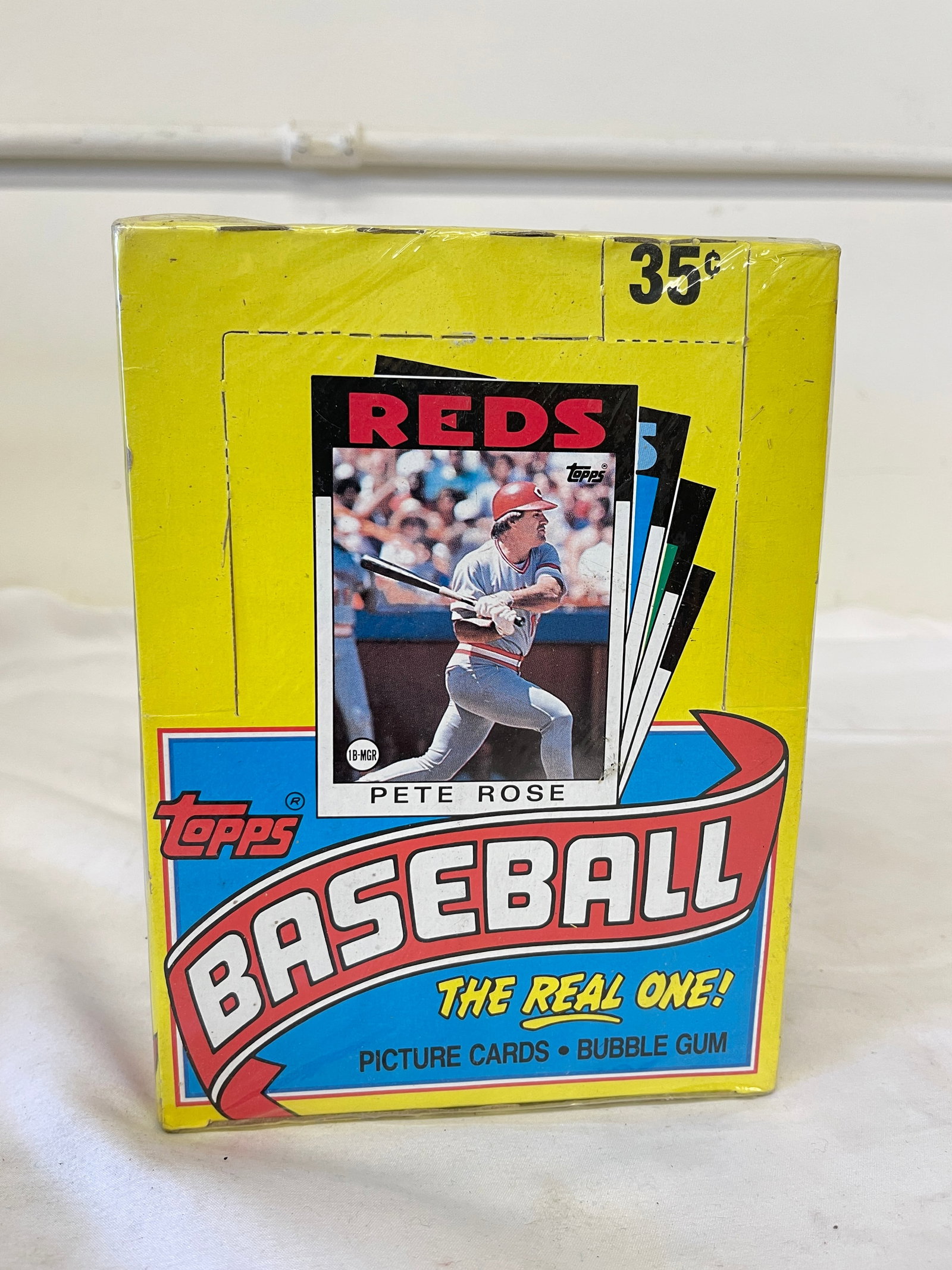 1986 Topps Baseball Wax Box Factory Sealed Pete Rose 36 Packs Bubble Gum (1 of 4)