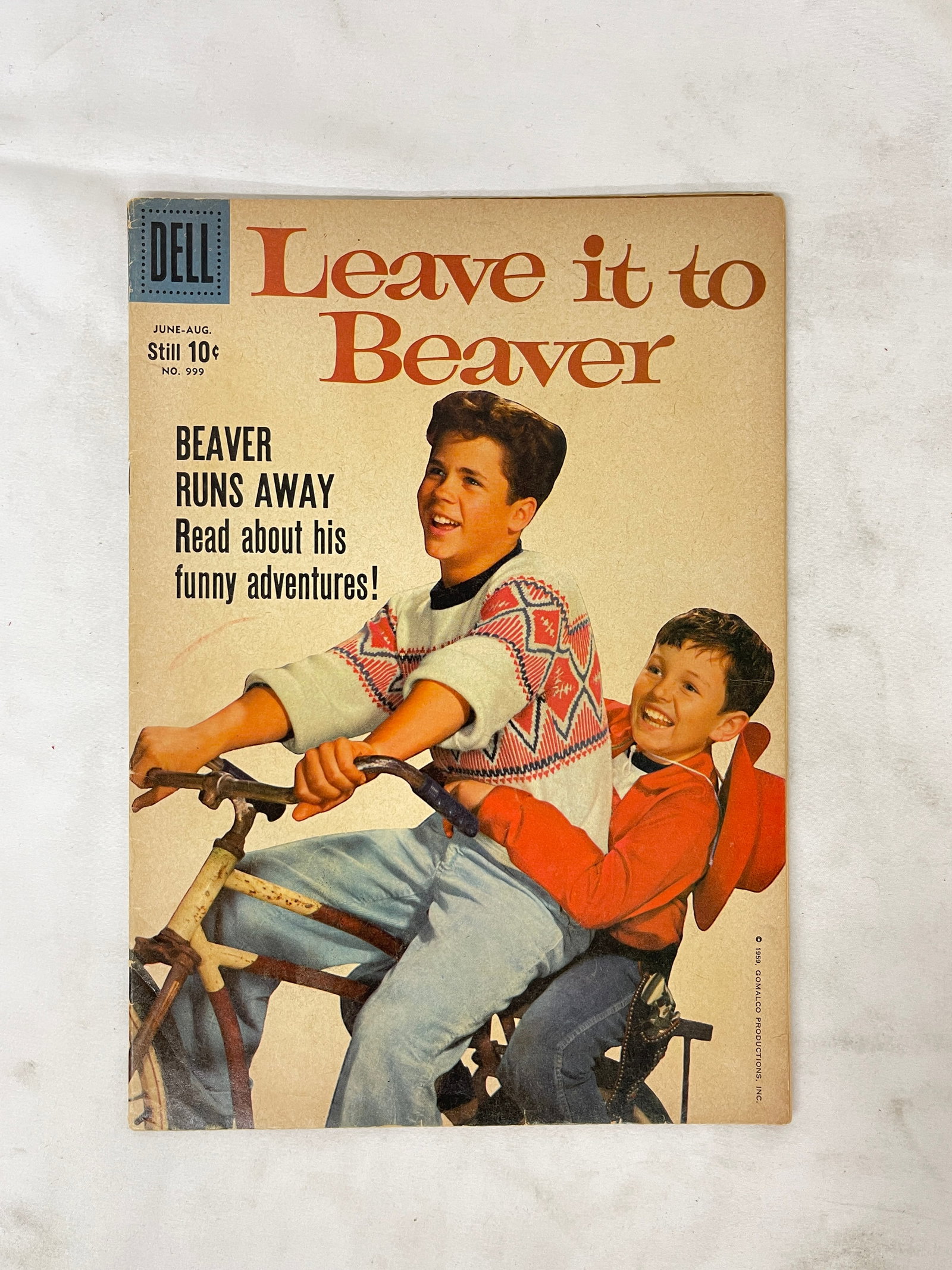 Leave It To Beaver Dell Comic Book No. 999 June-August 1959 Gomalco (1 of 3)