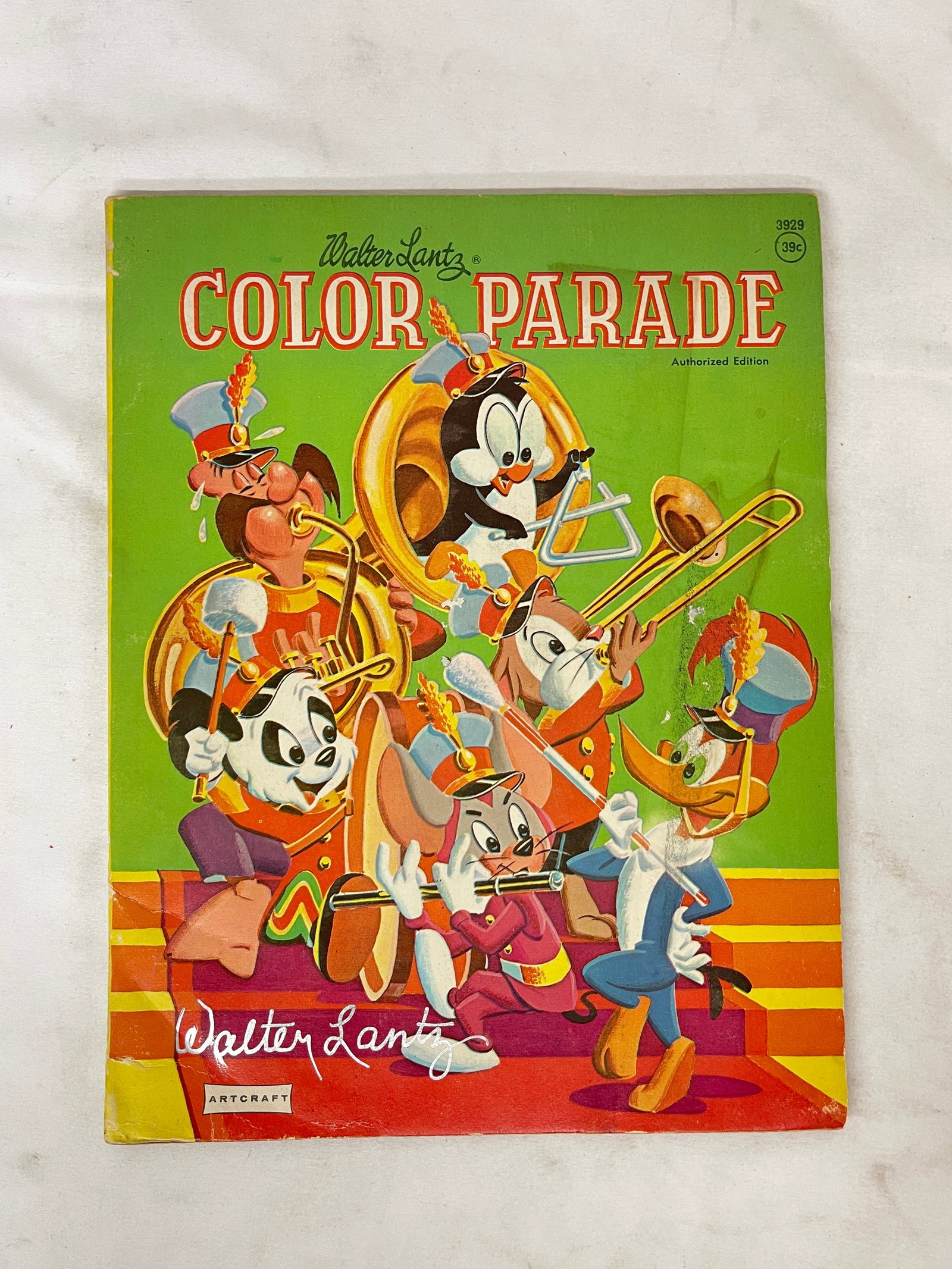 Walter Lantz Color Parade Signed Coloring Book Artcraft Saalfield 1962-63 (1 of 5)