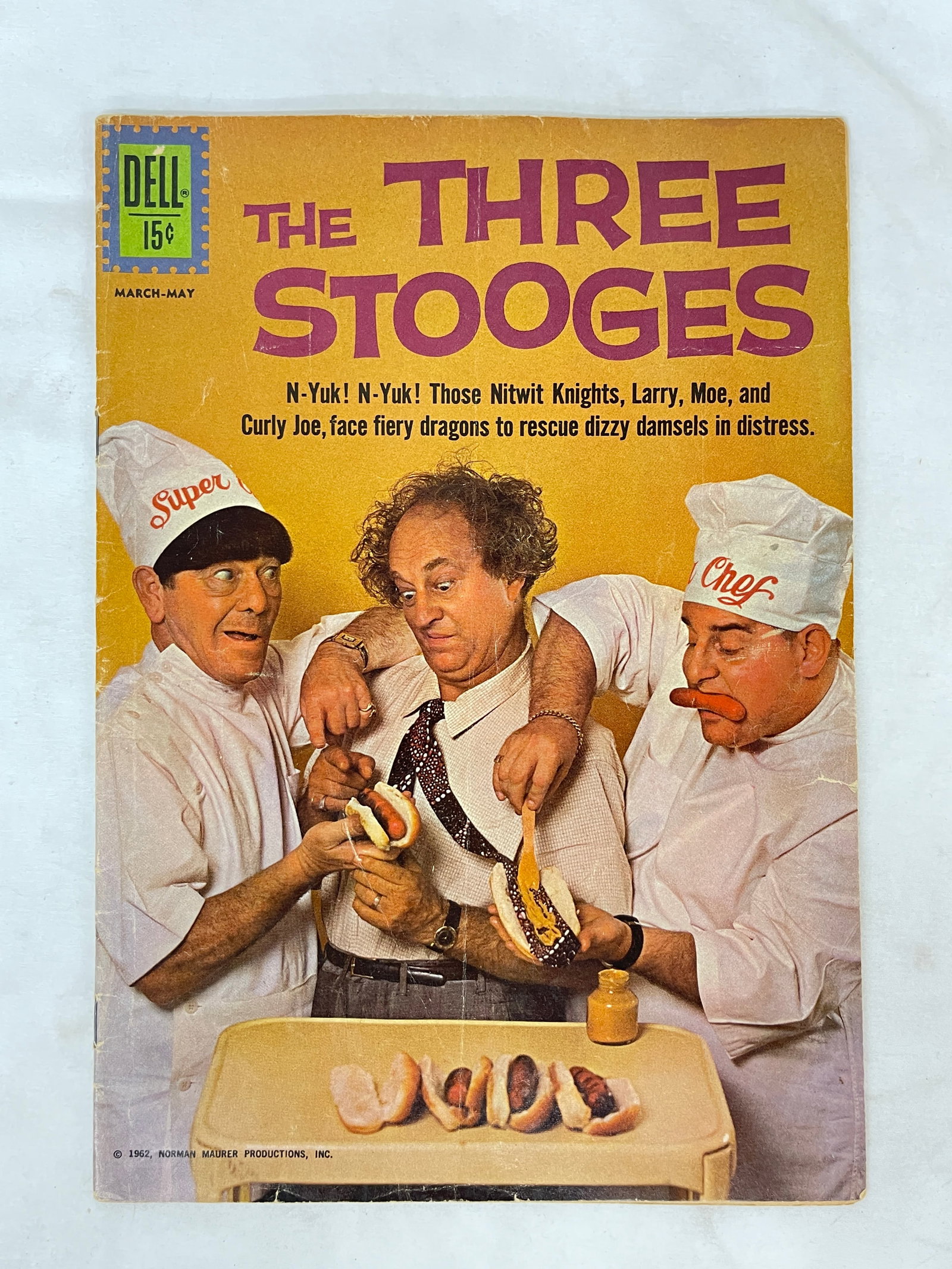 The Three Stooges Dell Comics No. 8 March-May 1962 Photo Cover (1 of 3)