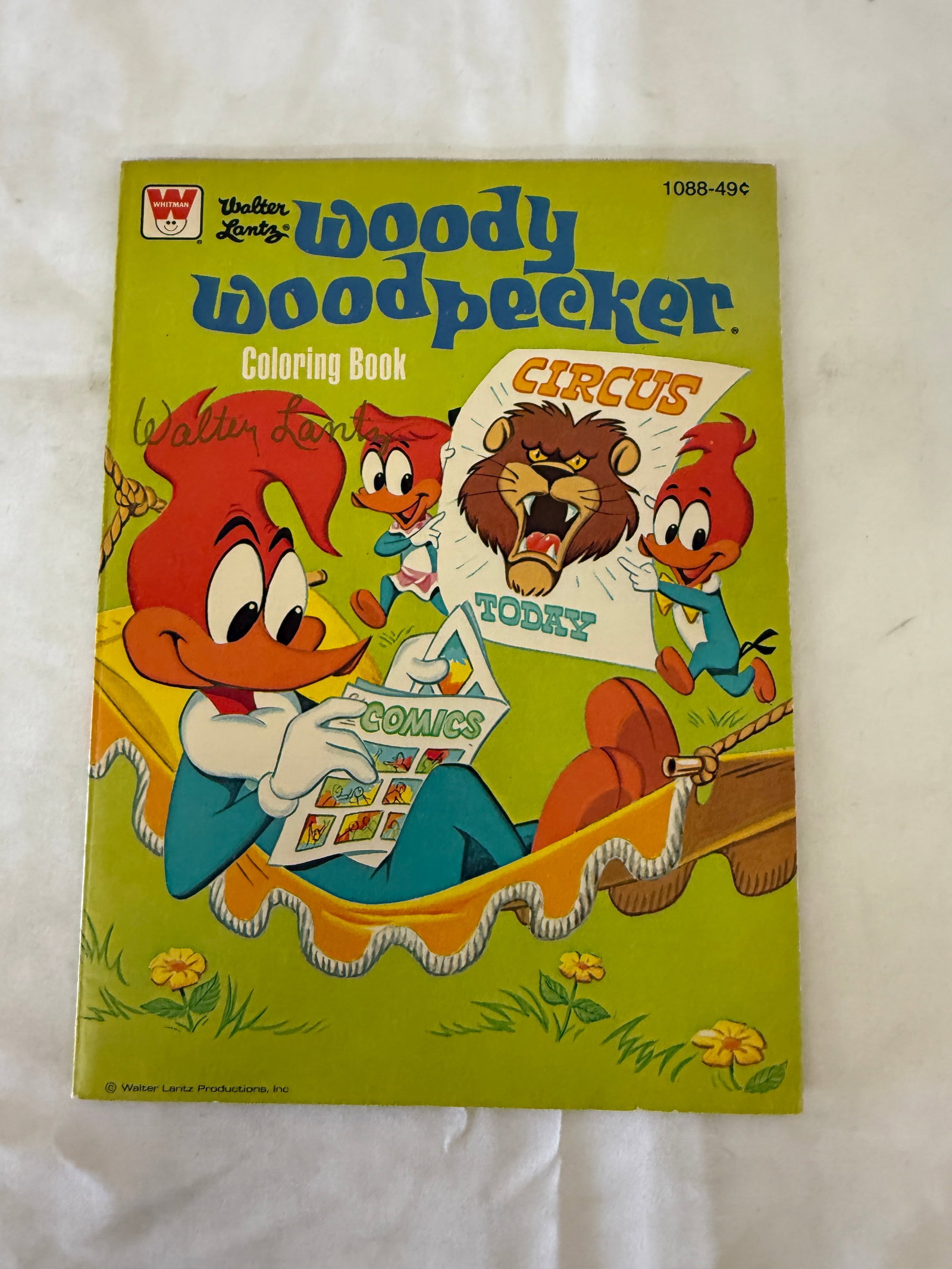 Walter Lantz Woody Woodpecker Whitman Coloring Book 1978 Signed (1 of 4)