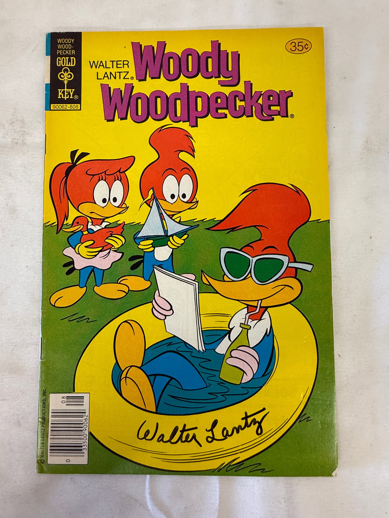 Walter Lantz Woody Woodpecker Gold Key Comic #169 1978 Signed (1 of 4)