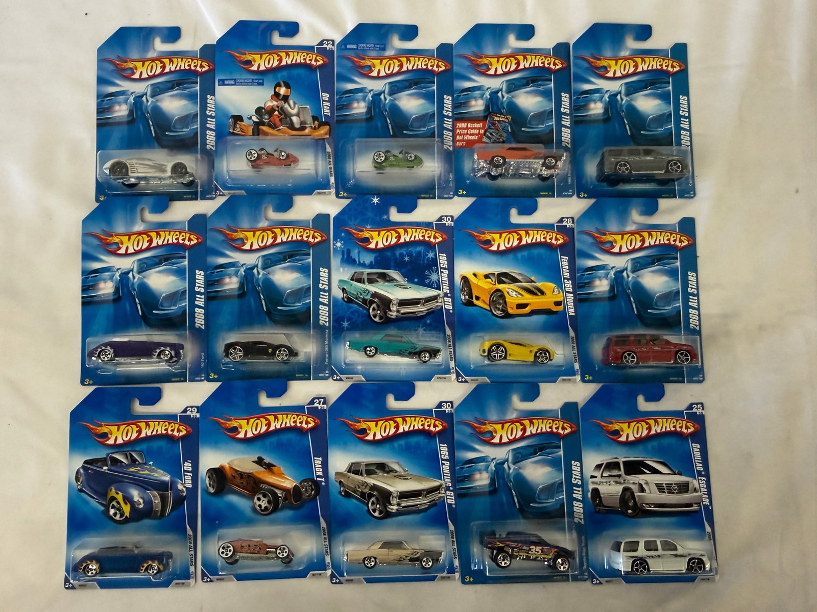 Hot Wheels 2008 All Stars Series Die-Cast Cars Collection, 15 Cards (1 of 3)