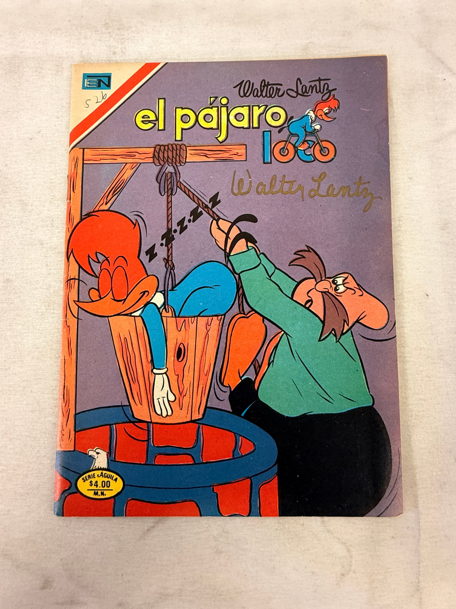 Woody Woodpecker El Pajaro Loco Walter Lantz Mexican Comic Book No. 2-526 1977