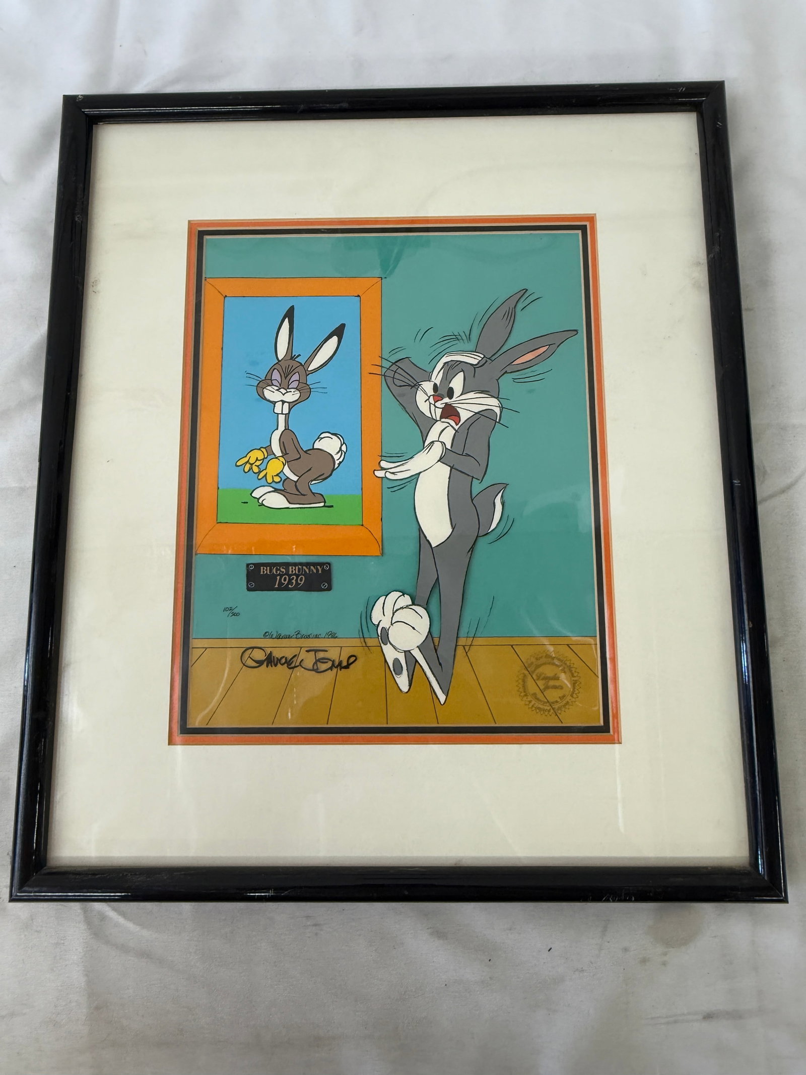 Bugs Bunny Chuck Jones Signed Limited Edition Animation Cel Warner Bros 1986 (1 of 4)
