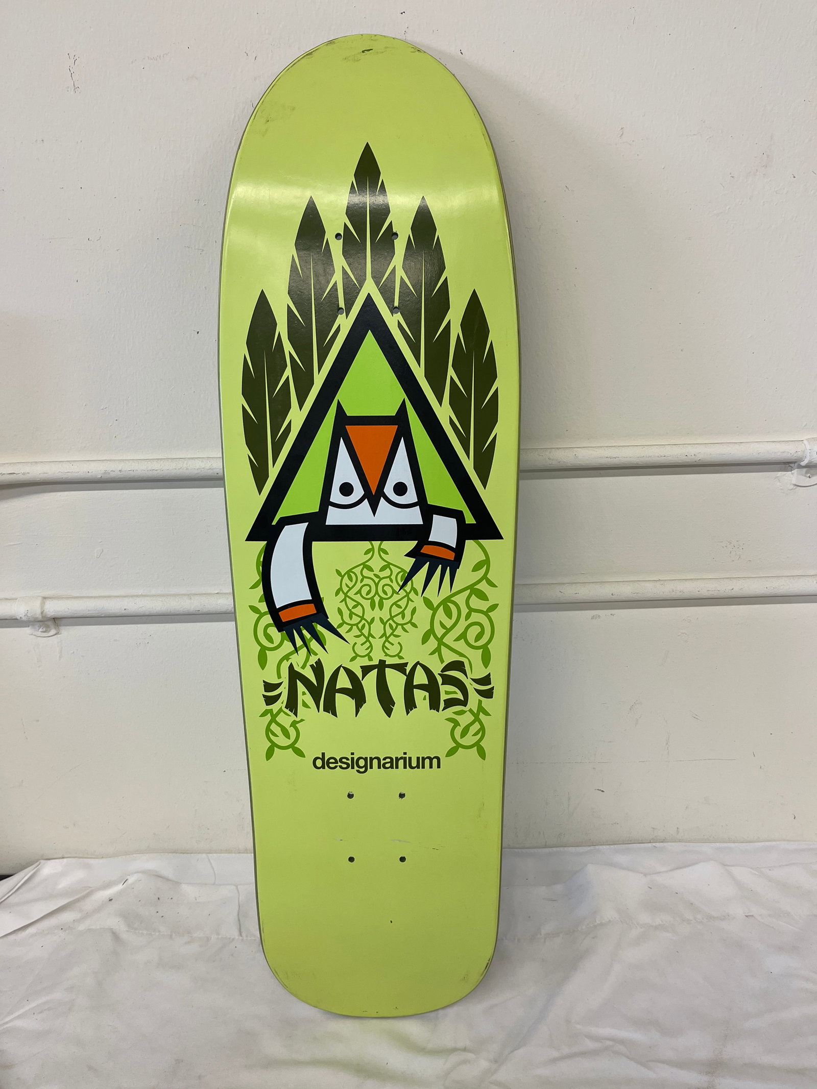 Natas Kaupas Owl Designarium Limited Edition Skateboard Deck /300 Green (1 of 3)