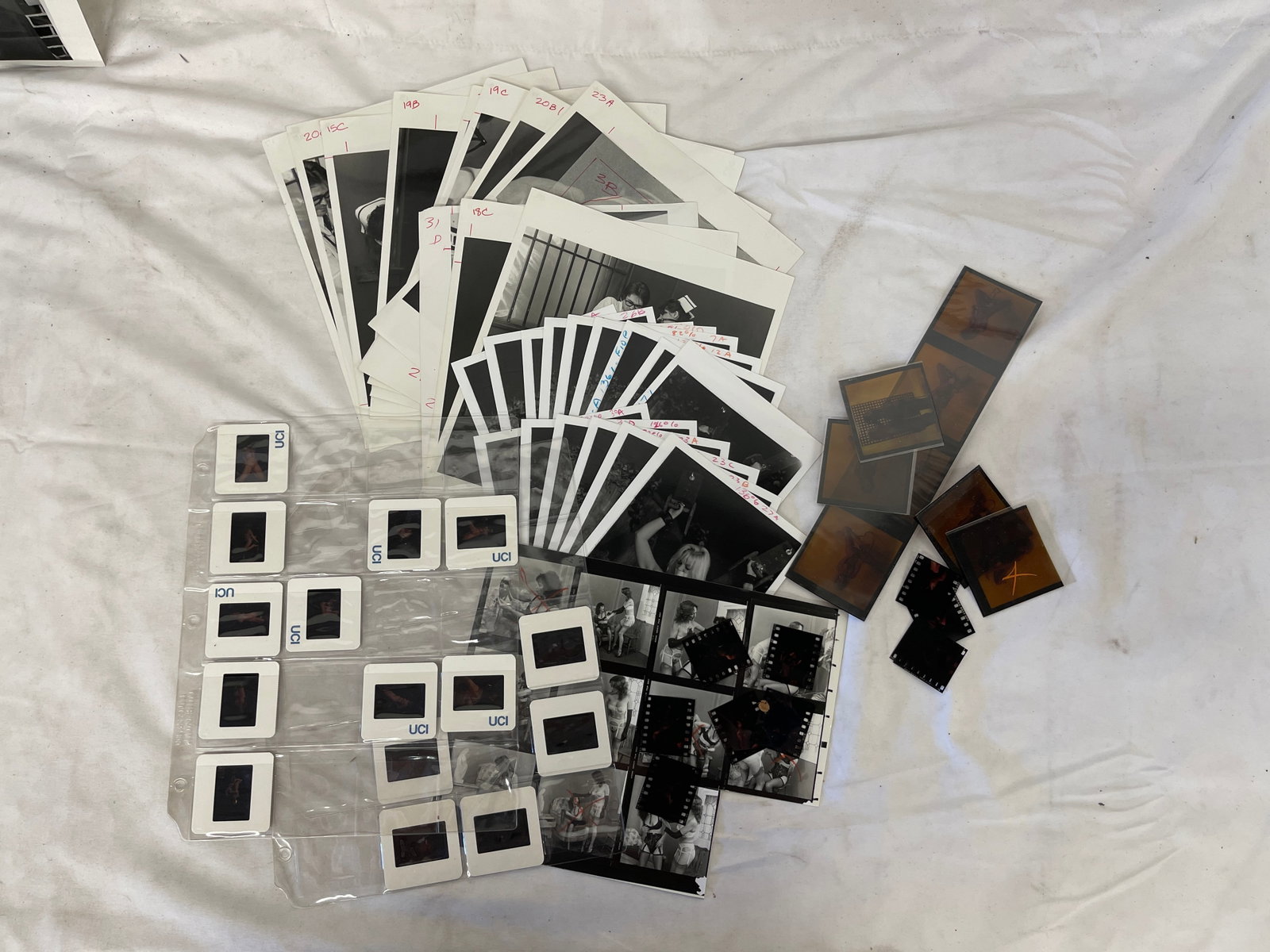 Vintage Adult Erotic Photos Negatives Slides and Contact Sheets