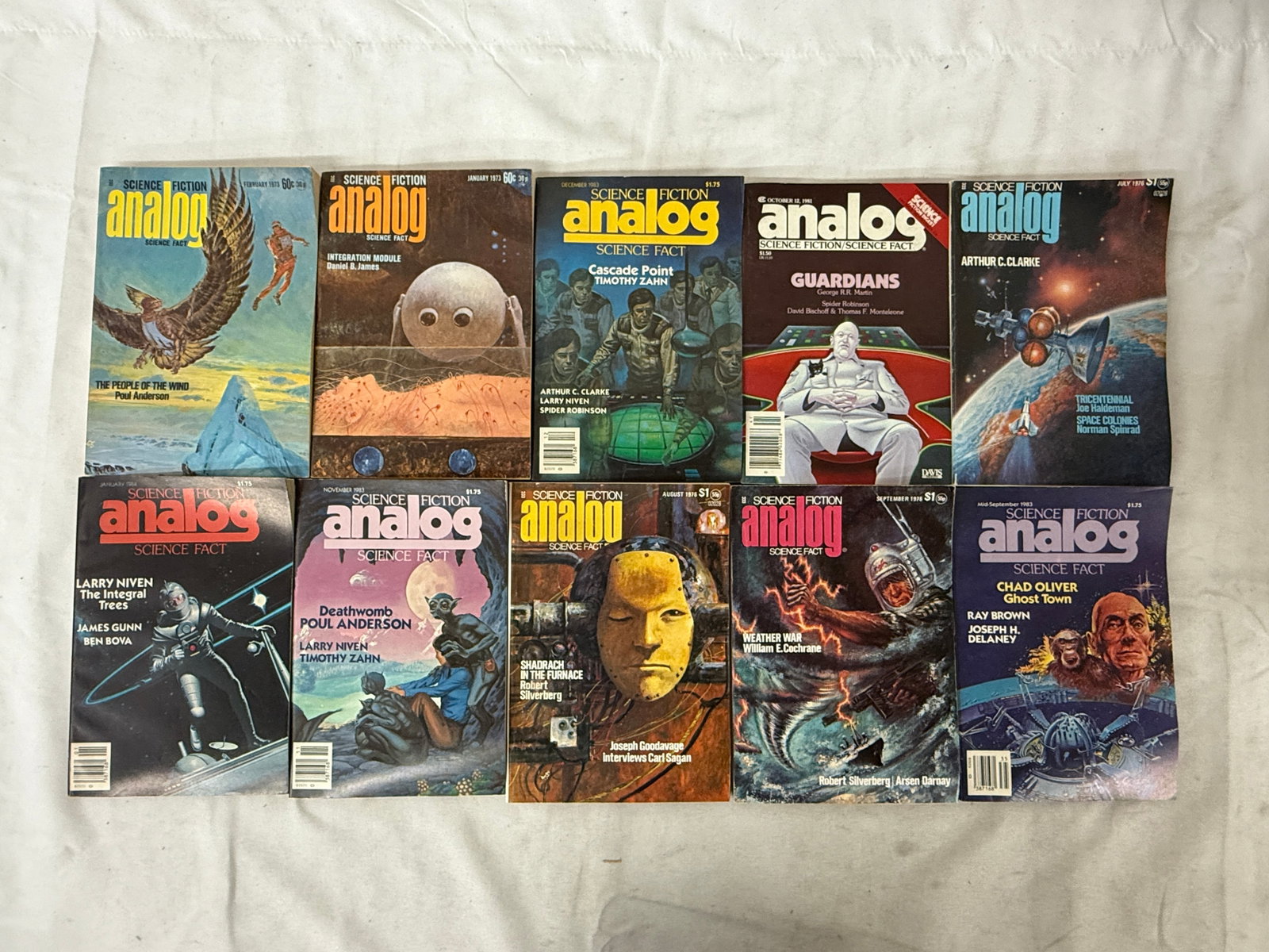 Vintage Analog Sci-Fi Magazine Collection Lot: Vintage Analog Sci-Fi Magazine Collection Lot