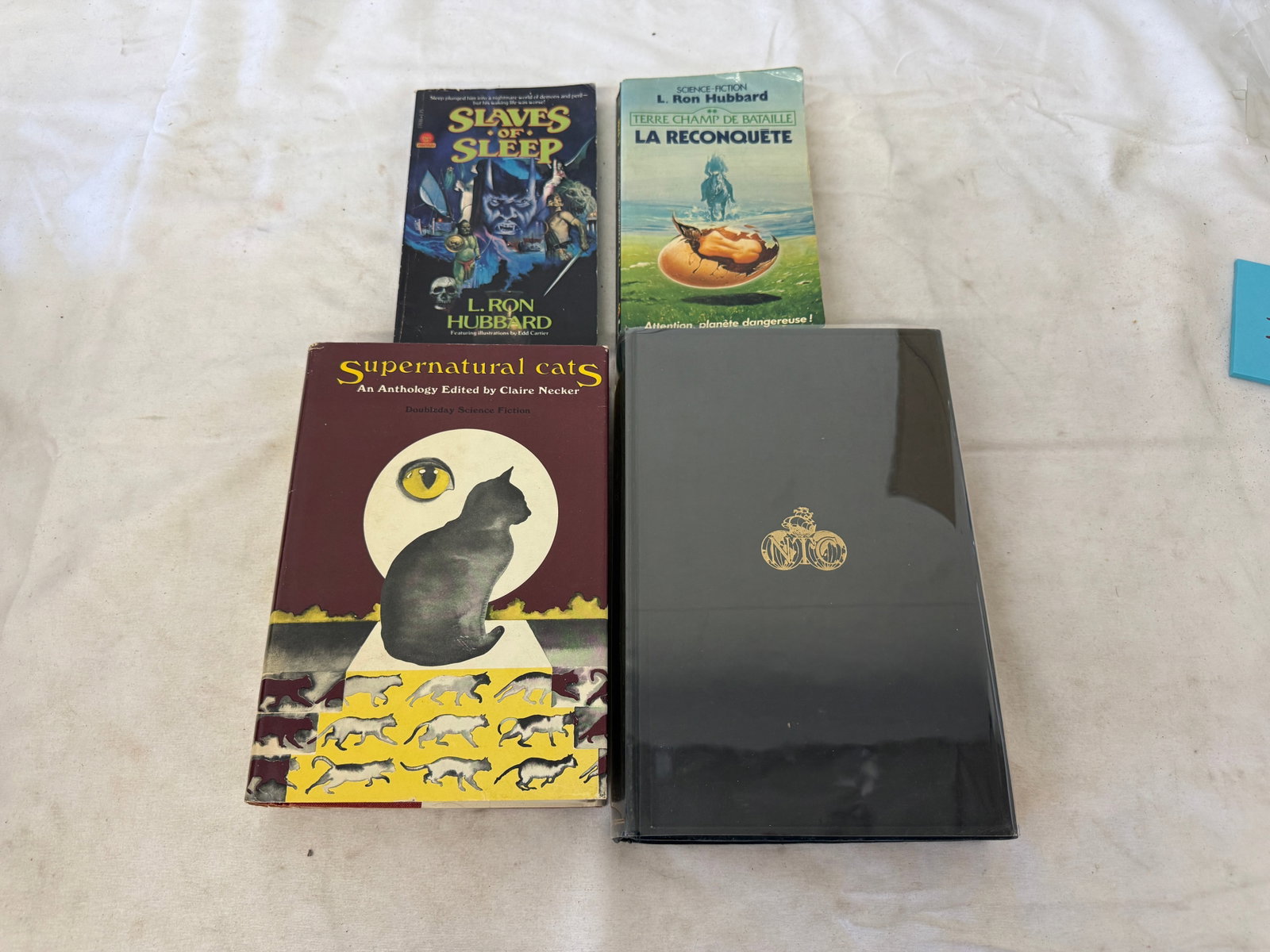Lot of 4 Vintage Books: L. Ron Hubbard, Supernatural Cats, Explorers Club: Lot of 4 Vintage Books: L. Ron Hubbard, Supernatural Cats, Explorers Club
