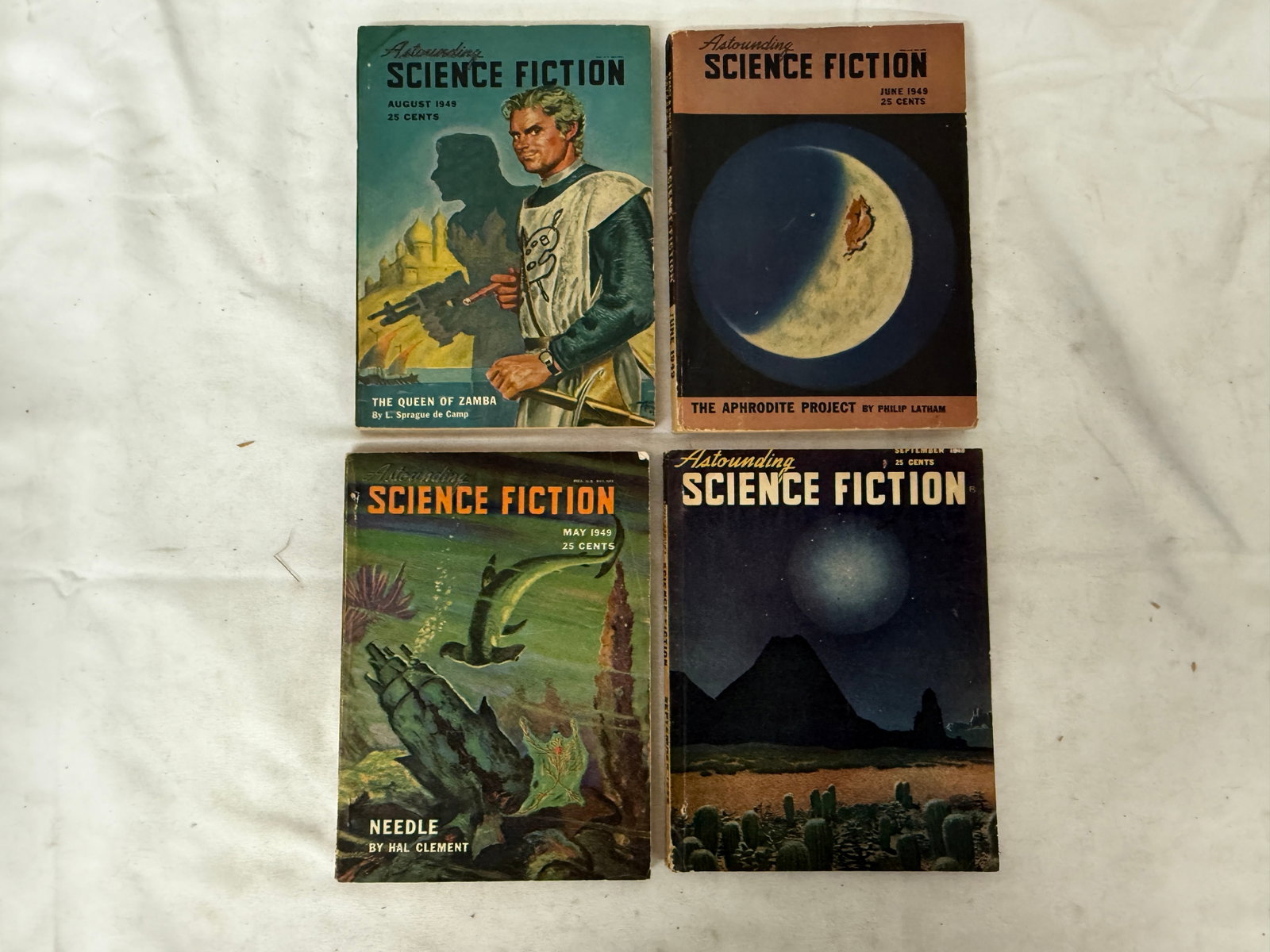 Astounding Science Fiction Magazine 1949 Lot of 4 Issues May Jun Aug Sep (1 of 7)