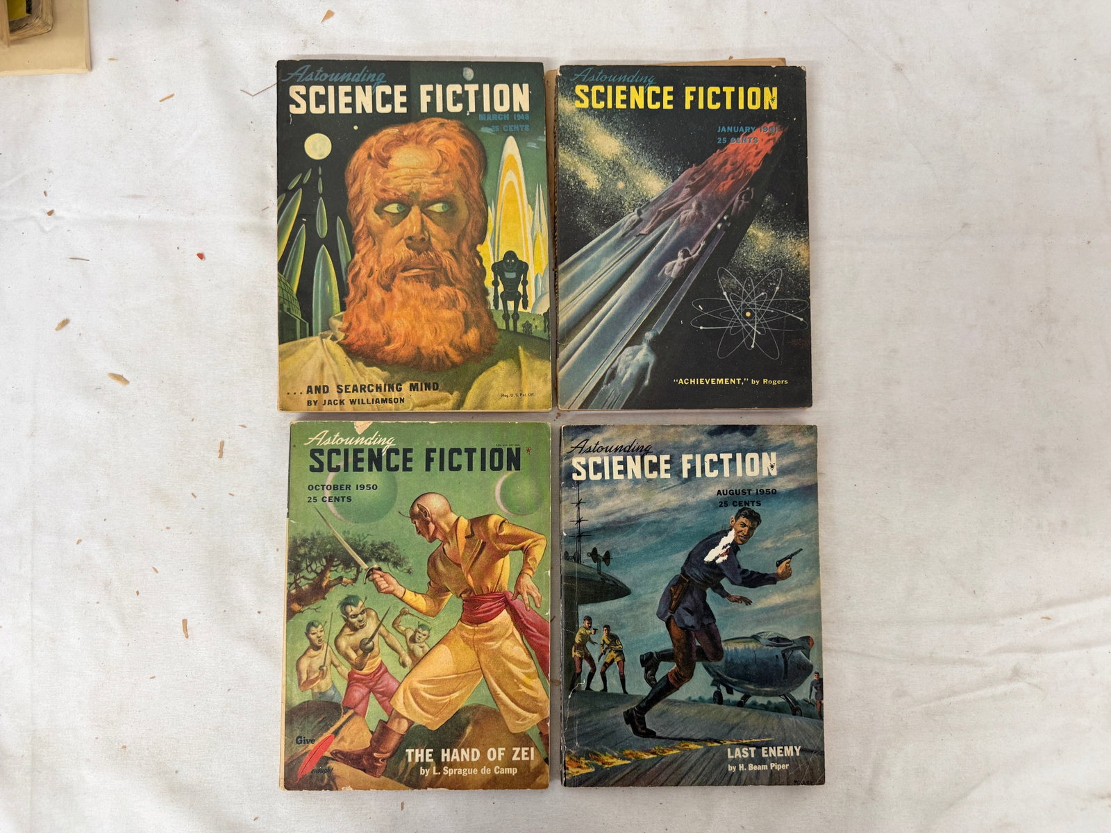 Astounding Science Fiction Magazine Lot of 4 Issues 1948-1951 Pulp (1 of 7)
