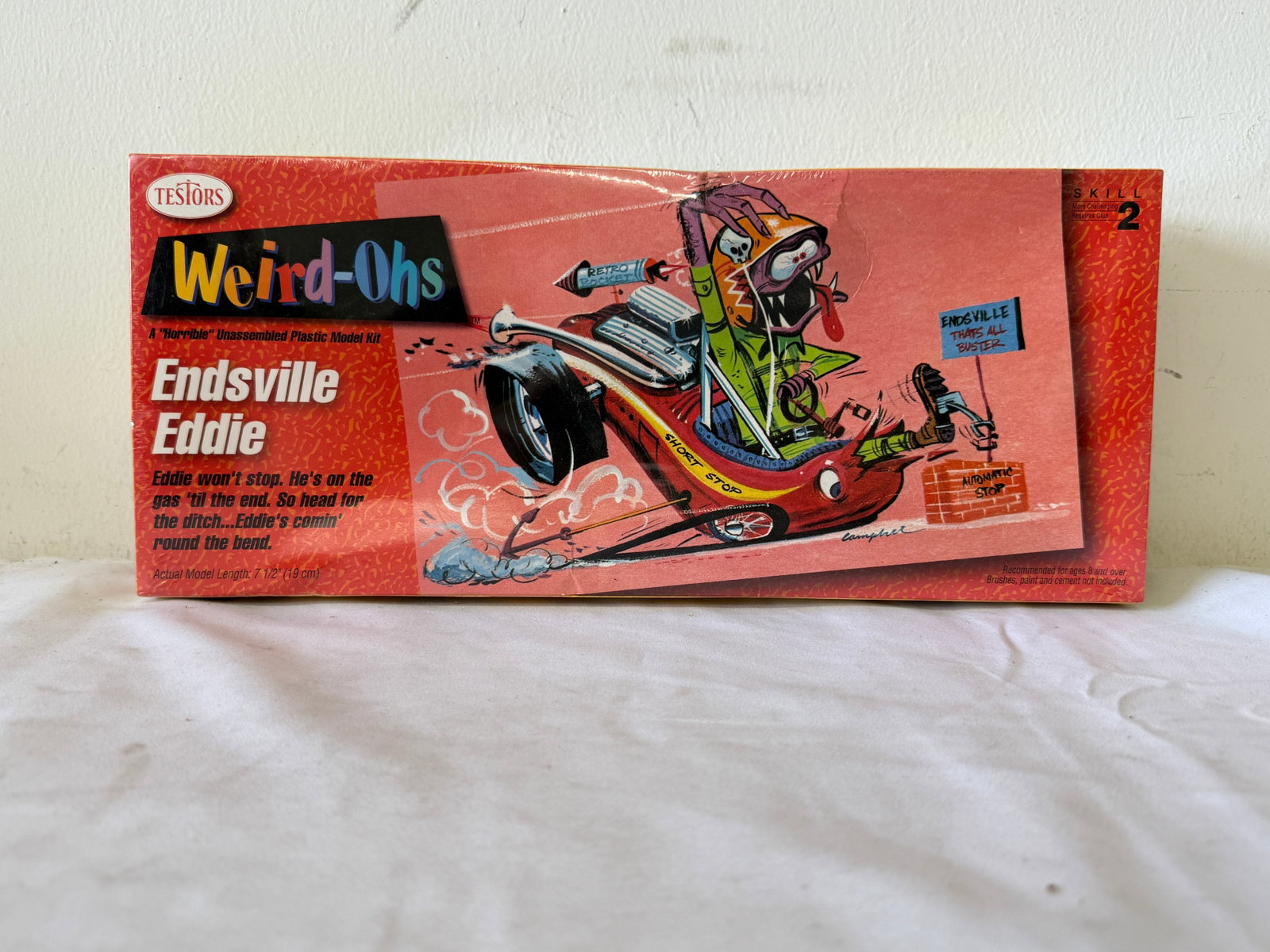 Testors Weird-Ohs Endsville Eddie No. 737 Unassembled Plastic Model Kit Sealed (1 of 5)