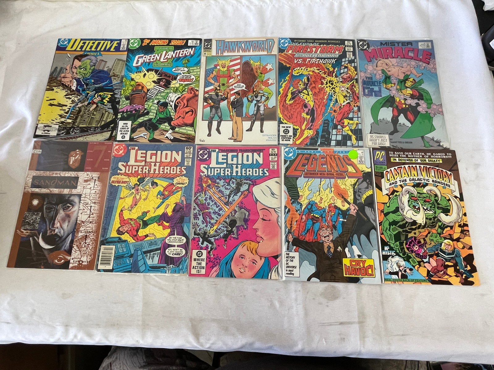 DC Comics Vintage Comic Book Lot of 10 Sandman Legion Green Lantern Legends (1 of 1)