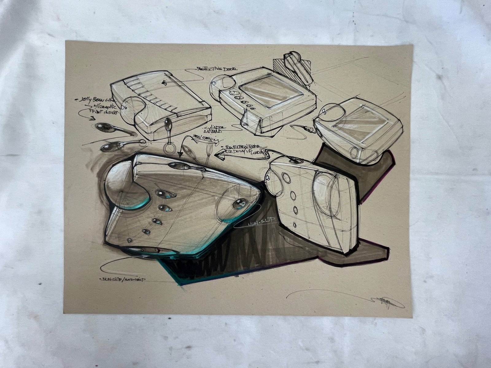 Minority Report Tom Cruise Original Concept Art Signed by Jeff Julian (1 of 5)