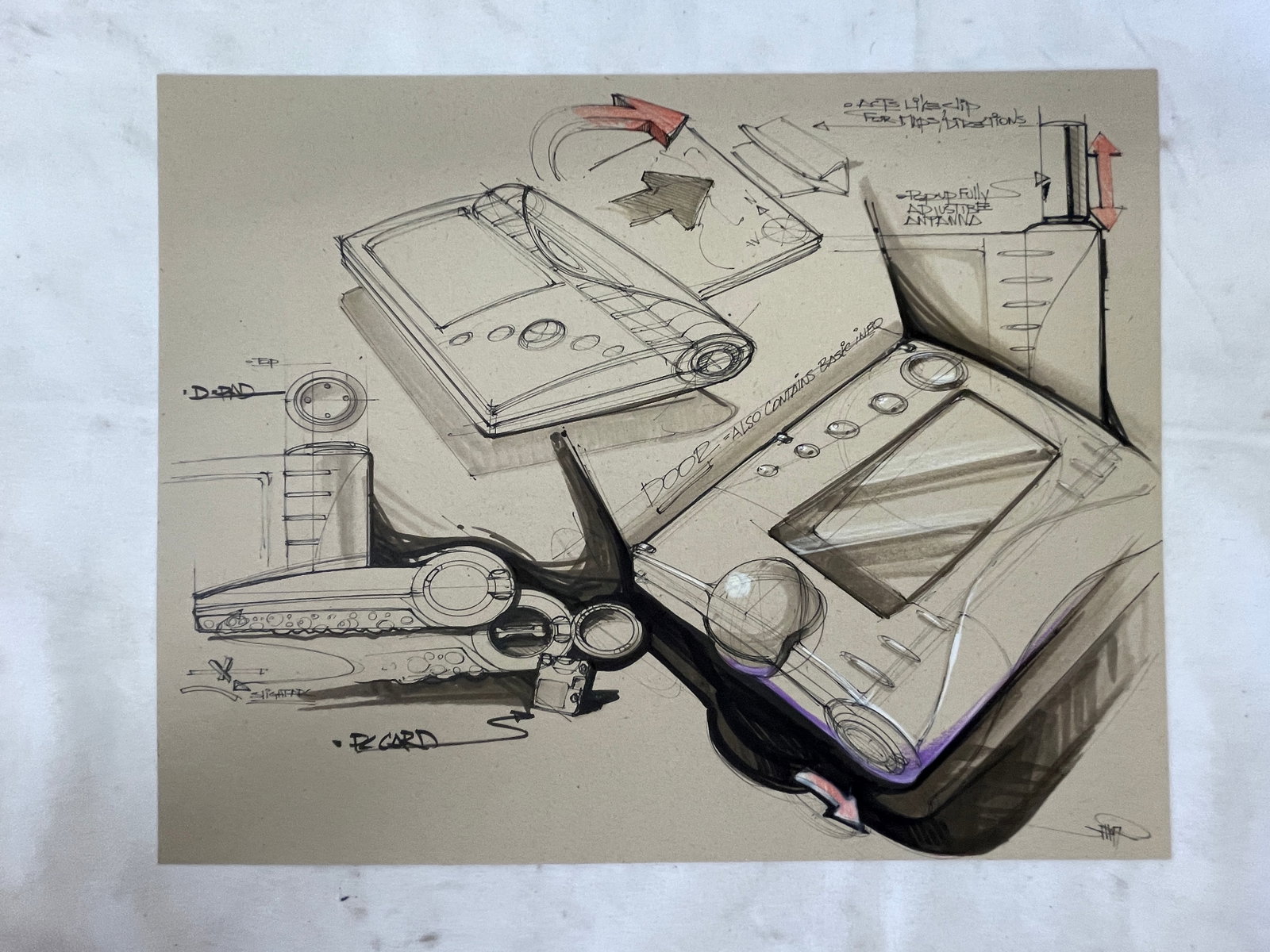 Minority Report Tom Cruise Original Concept Art Signed by Jeff Julian (1 of 5)